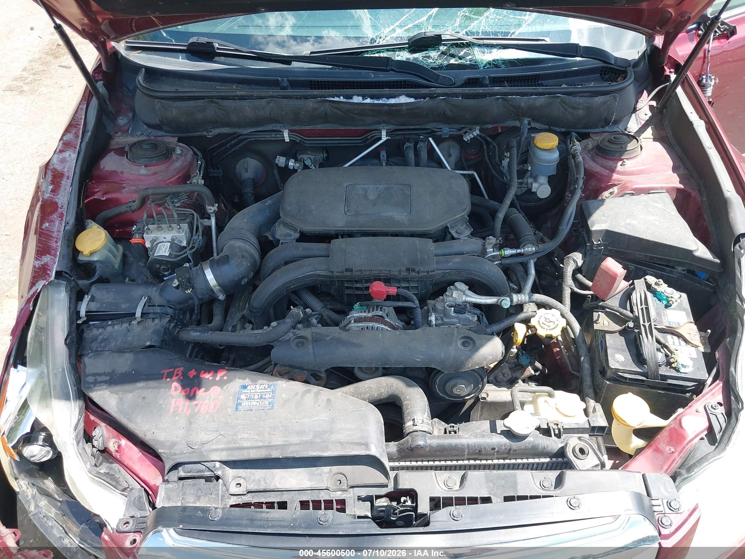 2011 Subaru Outback 2.5i Premium Burgundy vin: 4S4BRCCCXB3373078