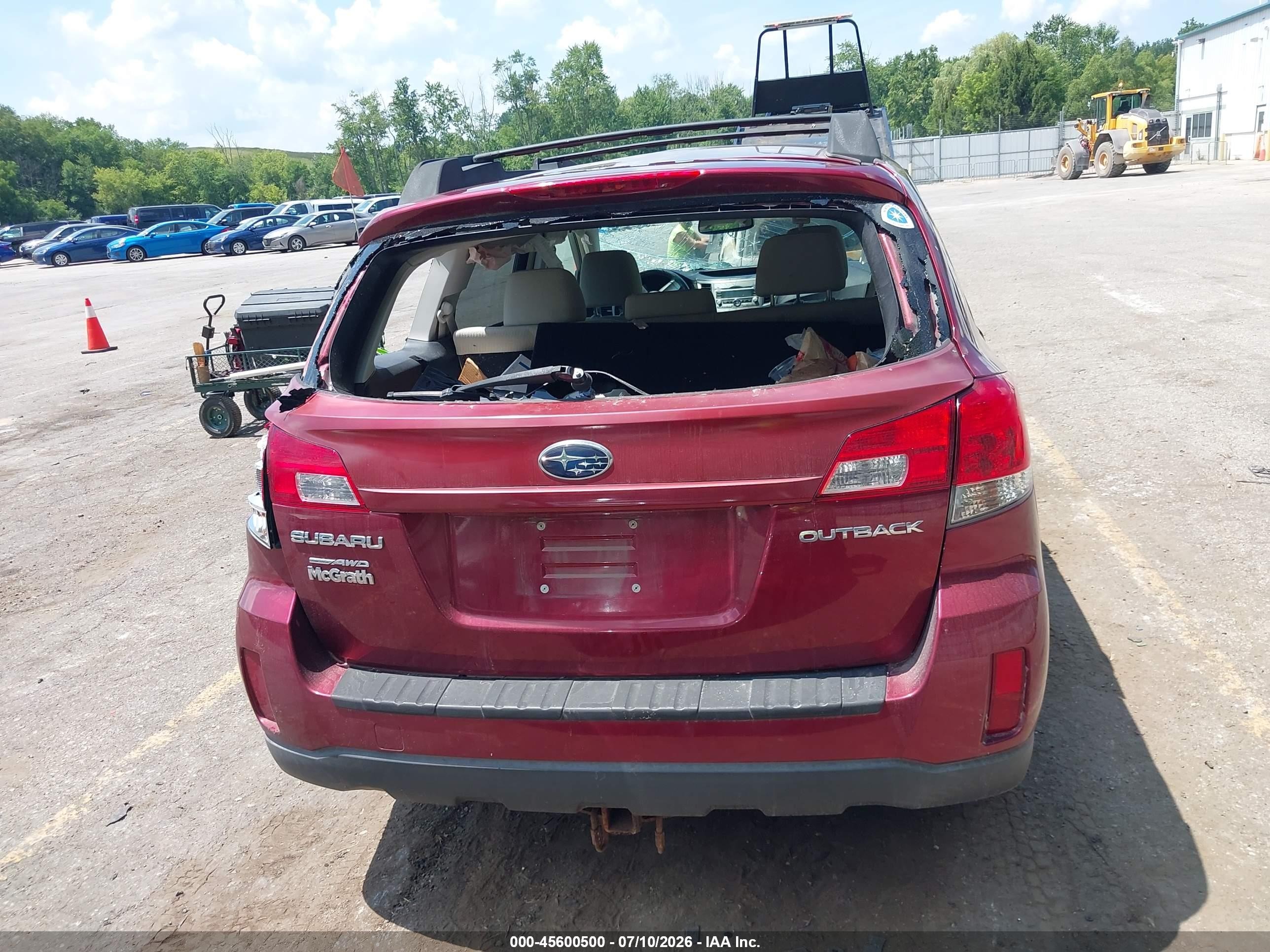 2011 Subaru Outback 2.5i Premium Burgundy vin: 4S4BRCCCXB3373078