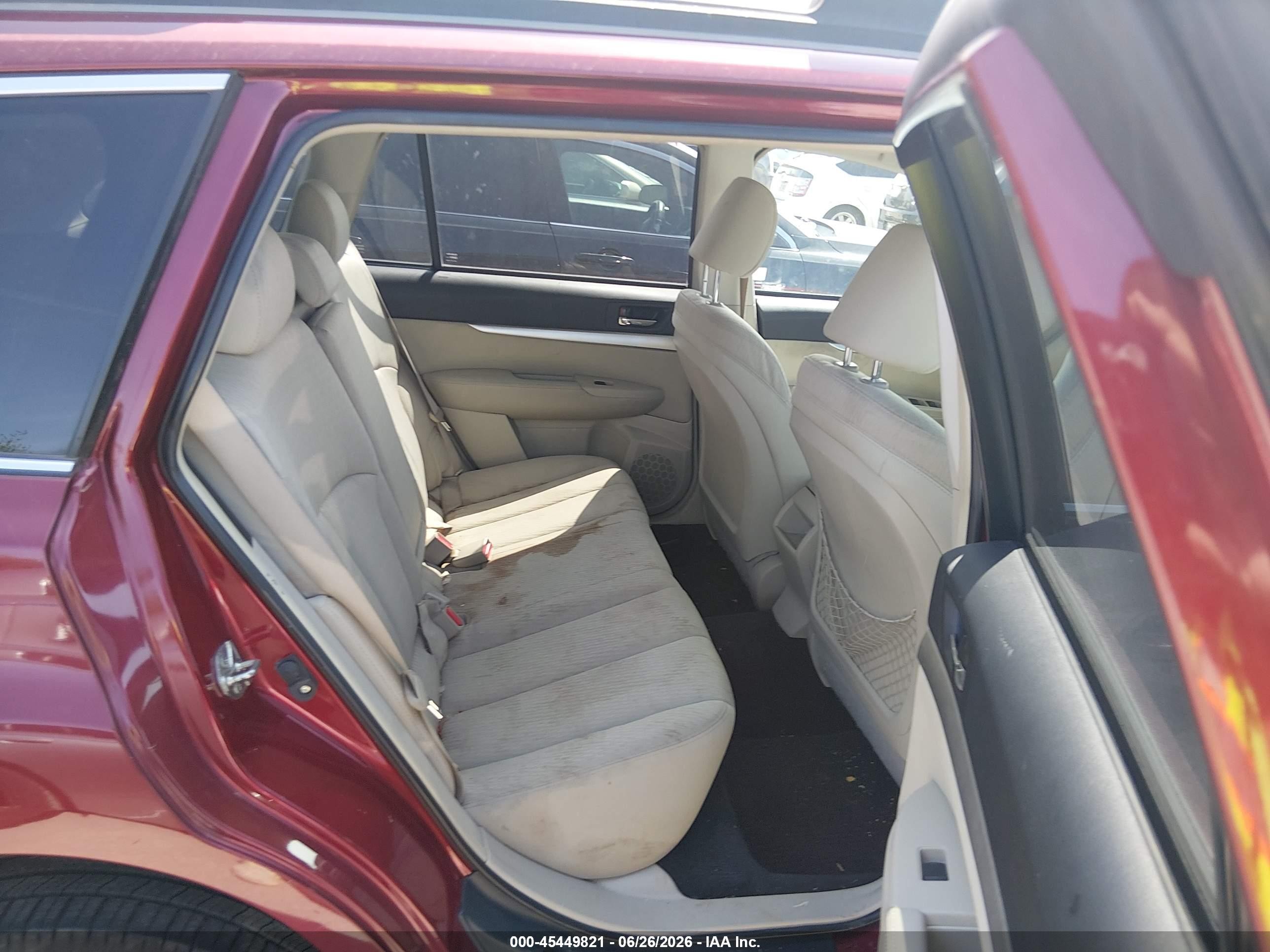 2011 Subaru Outback 2.5i Premium Red vin: 4S4BRCCCXB3385439