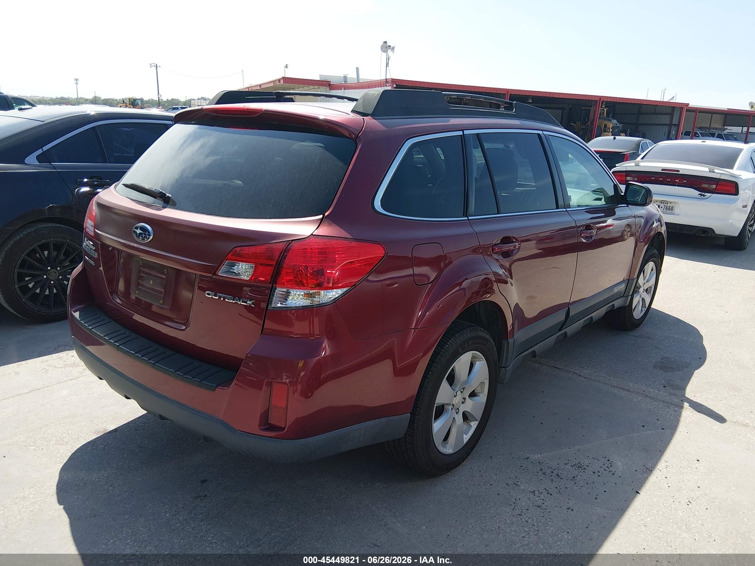 2011 Subaru Outback 2.5i Premium Red vin: 4S4BRCCCXB3385439