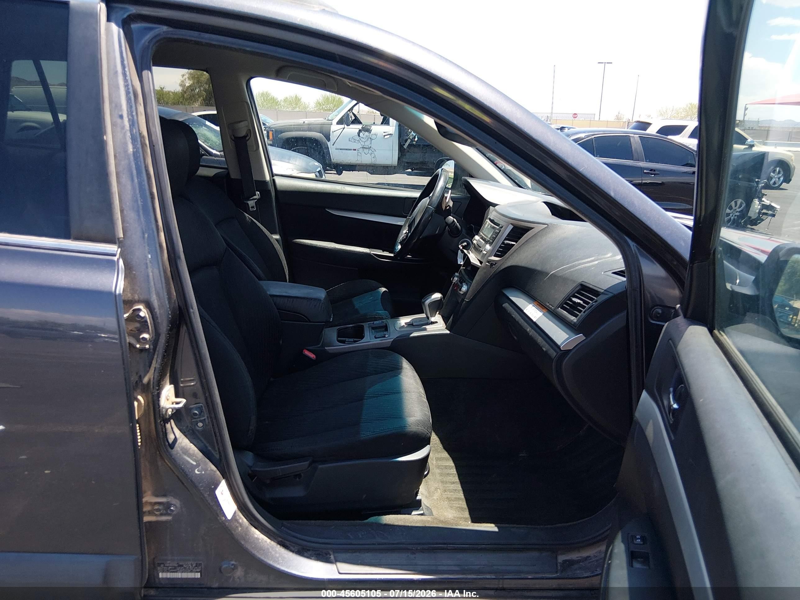 2012 Subaru Outback 2.5i Premium Gray vin: 4S4BRCCCXC3252603