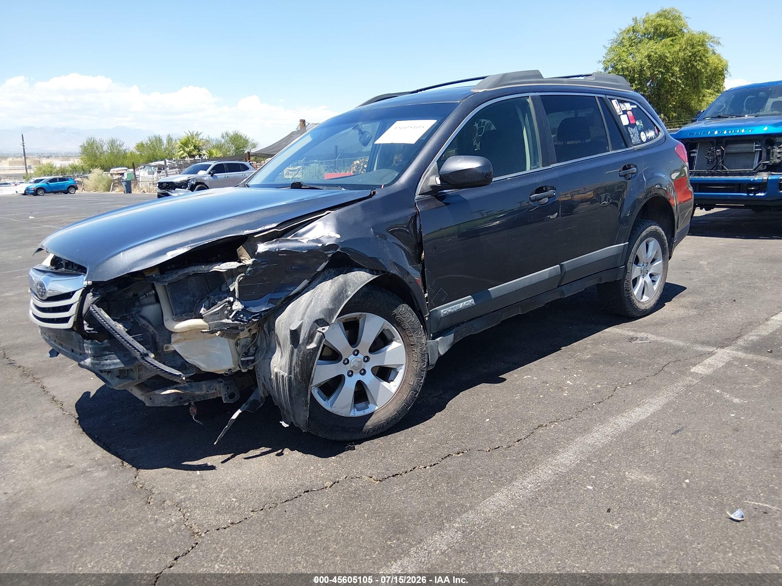 2012 Subaru Outback 2.5i Premium Gray vin: 4S4BRCCCXC3252603