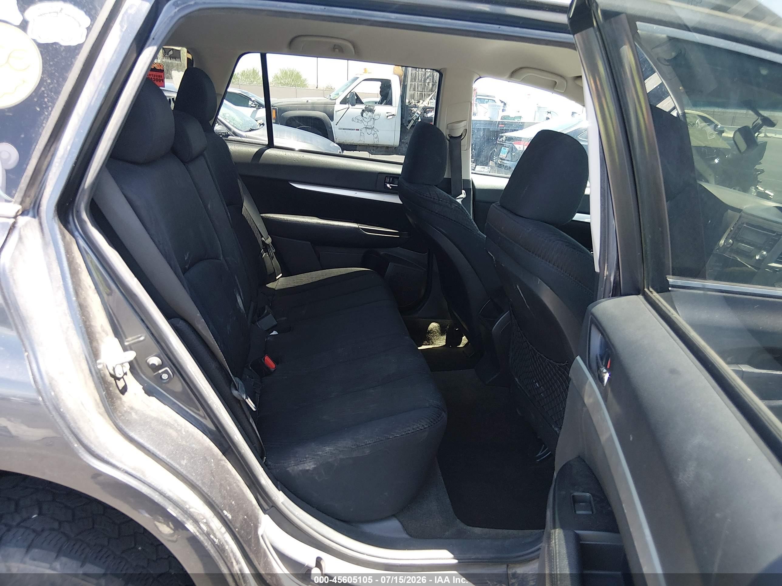 2012 Subaru Outback 2.5i Premium Gray vin: 4S4BRCCCXC3252603