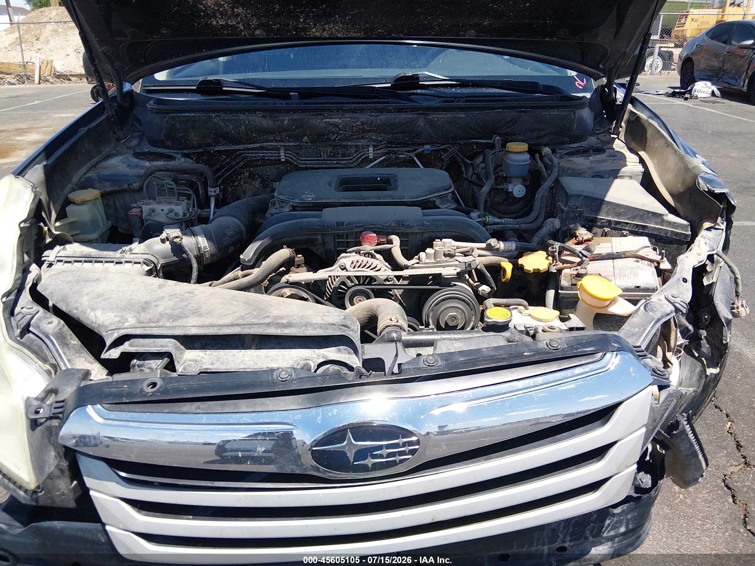2012 Subaru Outback 2.5i Premium Gray vin: 4S4BRCCCXC3252603