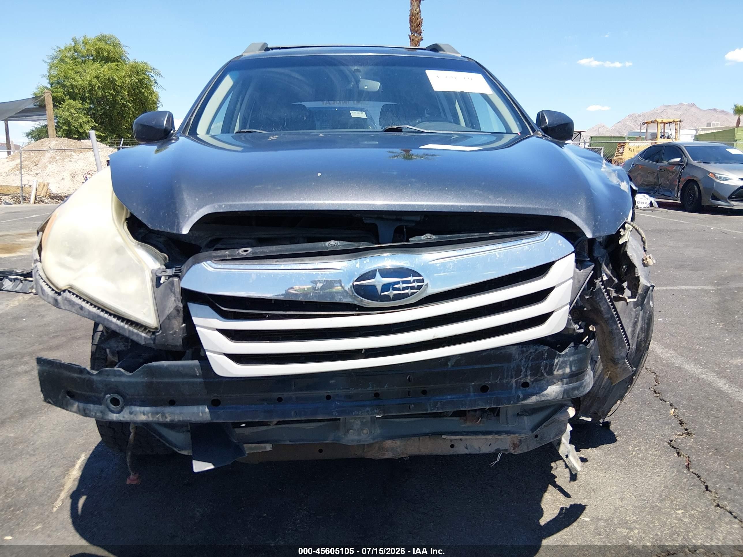 2012 Subaru Outback 2.5i Premium Gray vin: 4S4BRCCCXC3252603