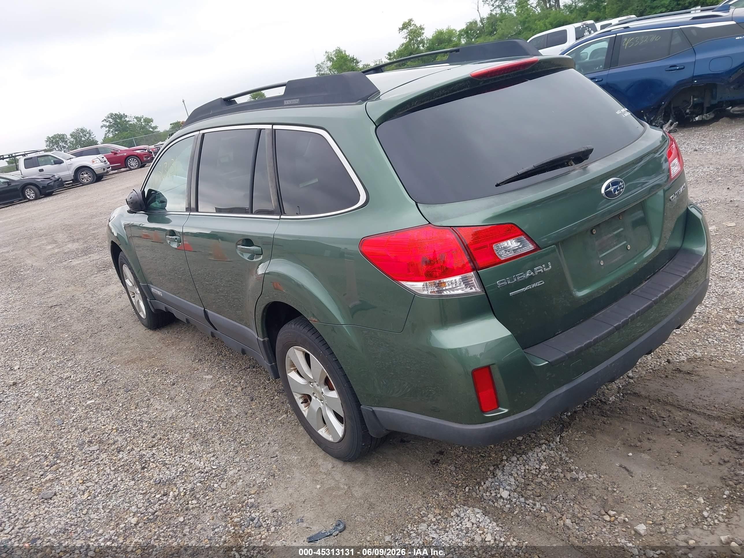 2012 Subaru Outback 2.5i Premium Green vin: 4S4BRCCCXC3253010