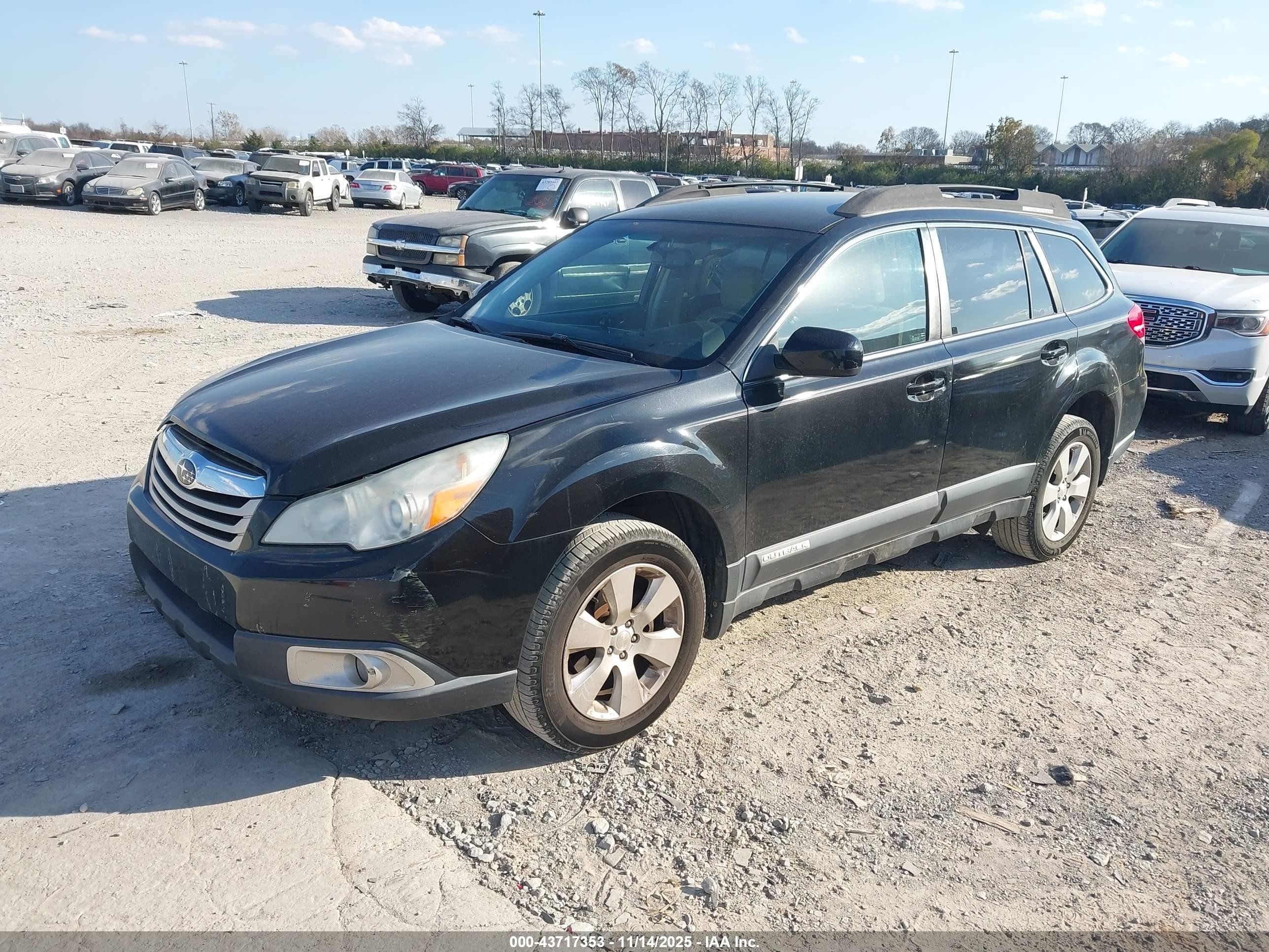 2012 Subaru Outback 2.5i Premium Black vin: 4S4BRCCCXC3300844