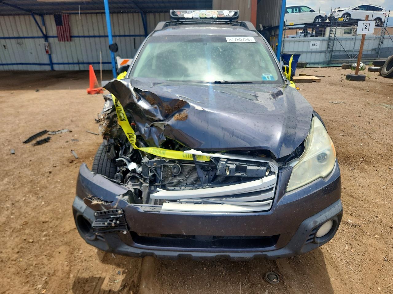 2013 Subaru Outback 2.5i Premium Gray vin: 4S4BRCCCXD1229707