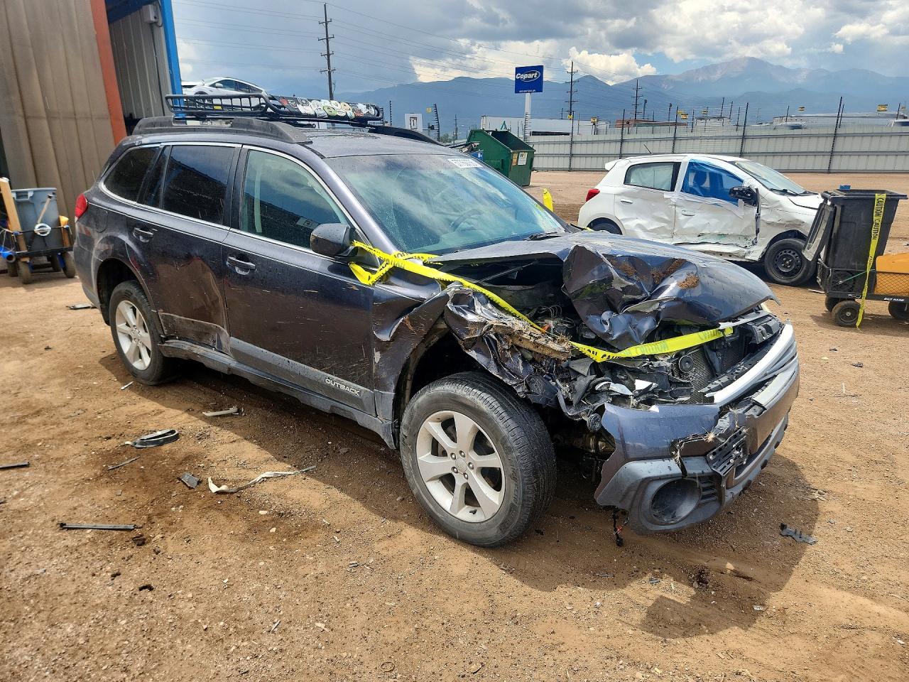 2013 Subaru Outback 2.5i Premium Gray vin: 4S4BRCCCXD1229707