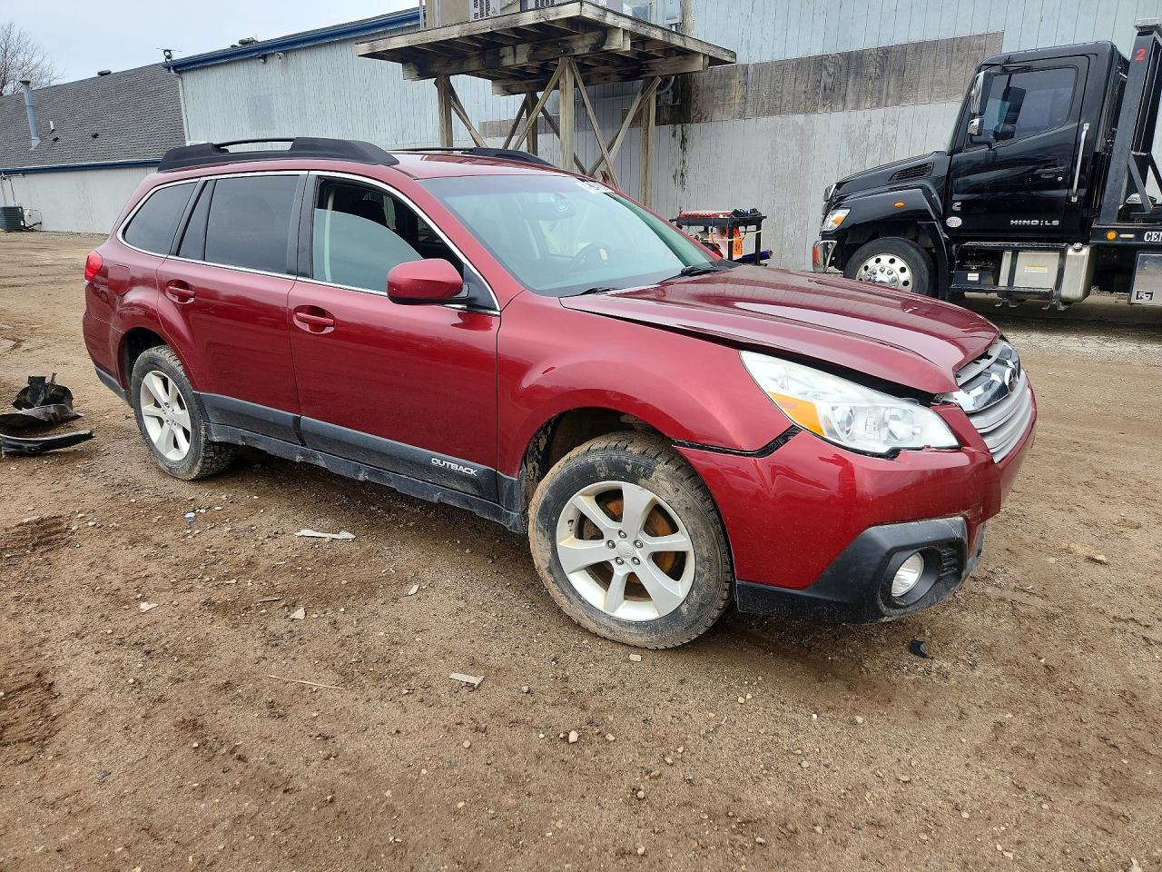 2013 Subaru Outback 2.5i Premium Red vin: 4S4BRCCCXD3260850