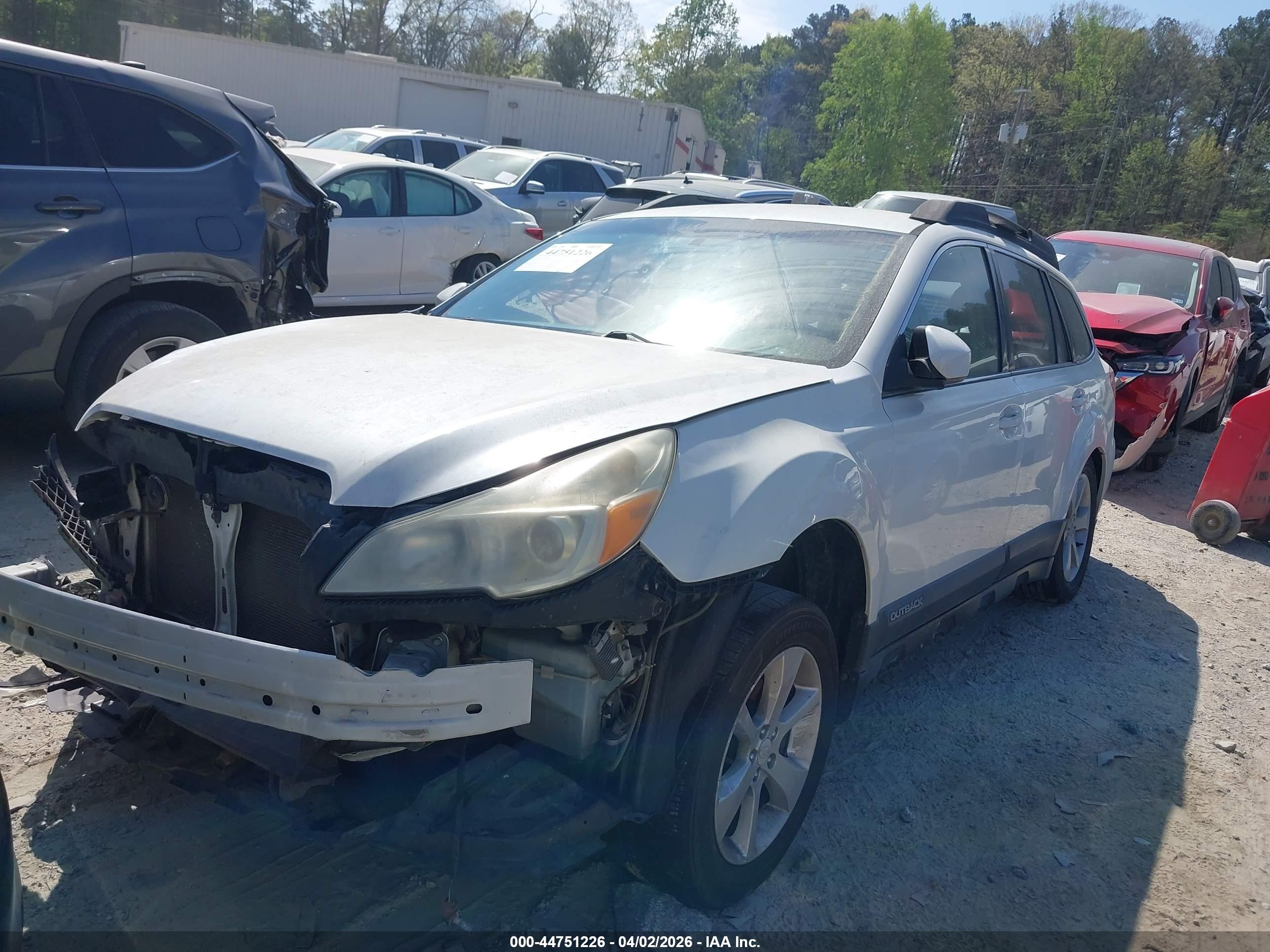 2013 Subaru Outback 2.5i Premium White vin: 4S4BRCCCXD3283299