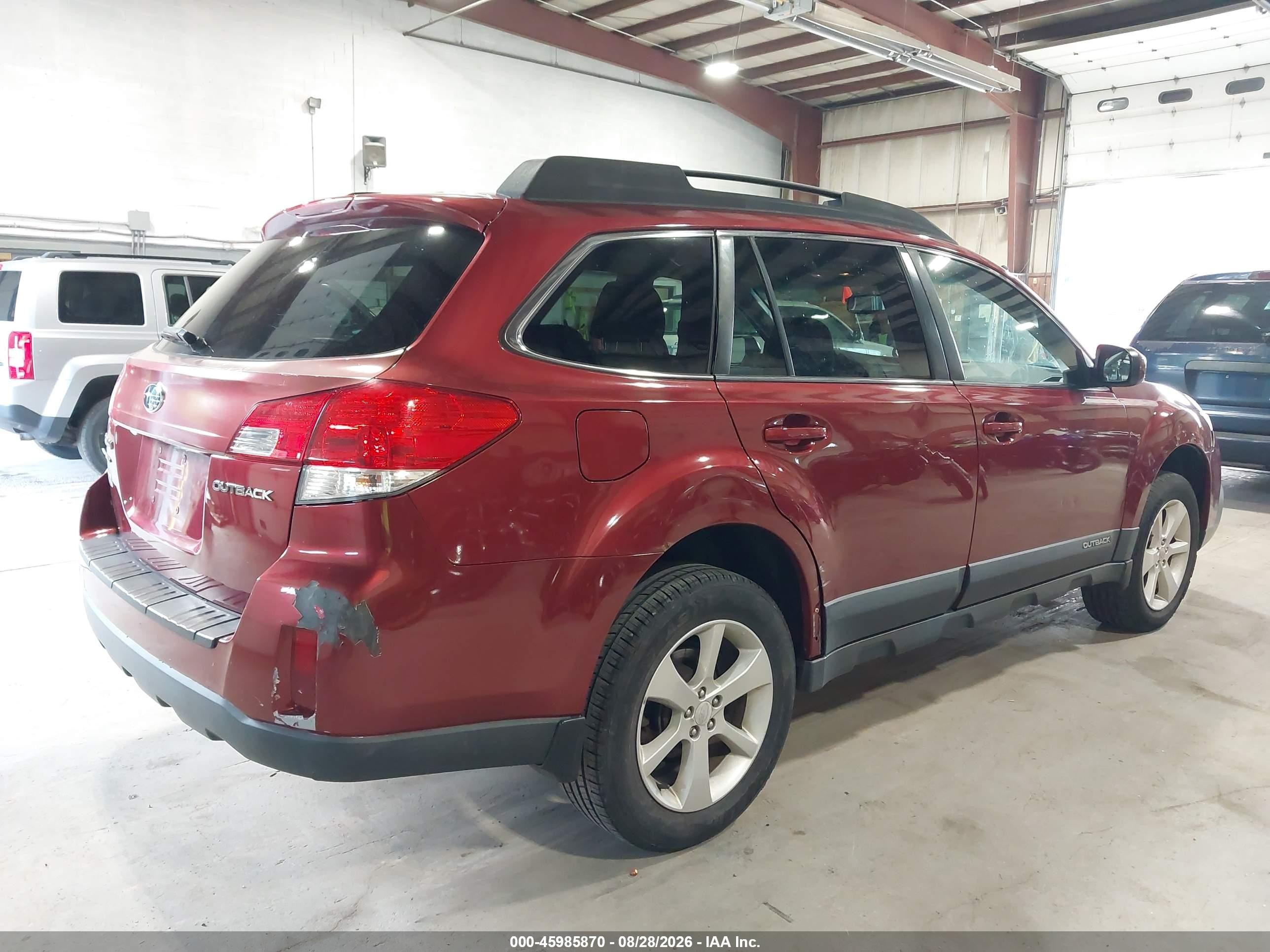 2013 Subaru Outback 2.5i Premium Red vin: 4S4BRCCCXD3286297