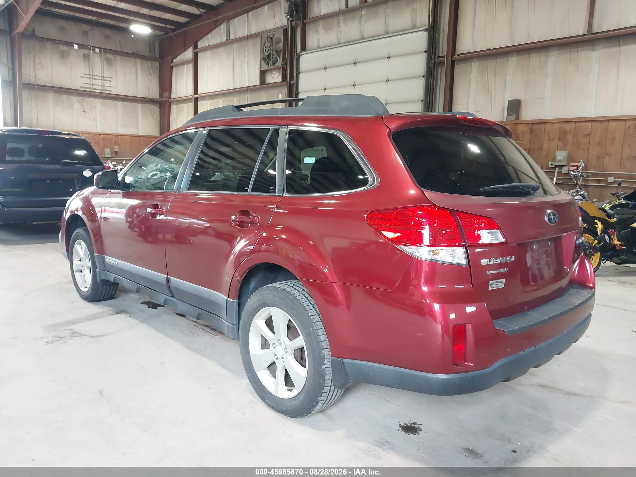 2013 Subaru Outback 2.5i Premium Red vin: 4S4BRCCCXD3286297