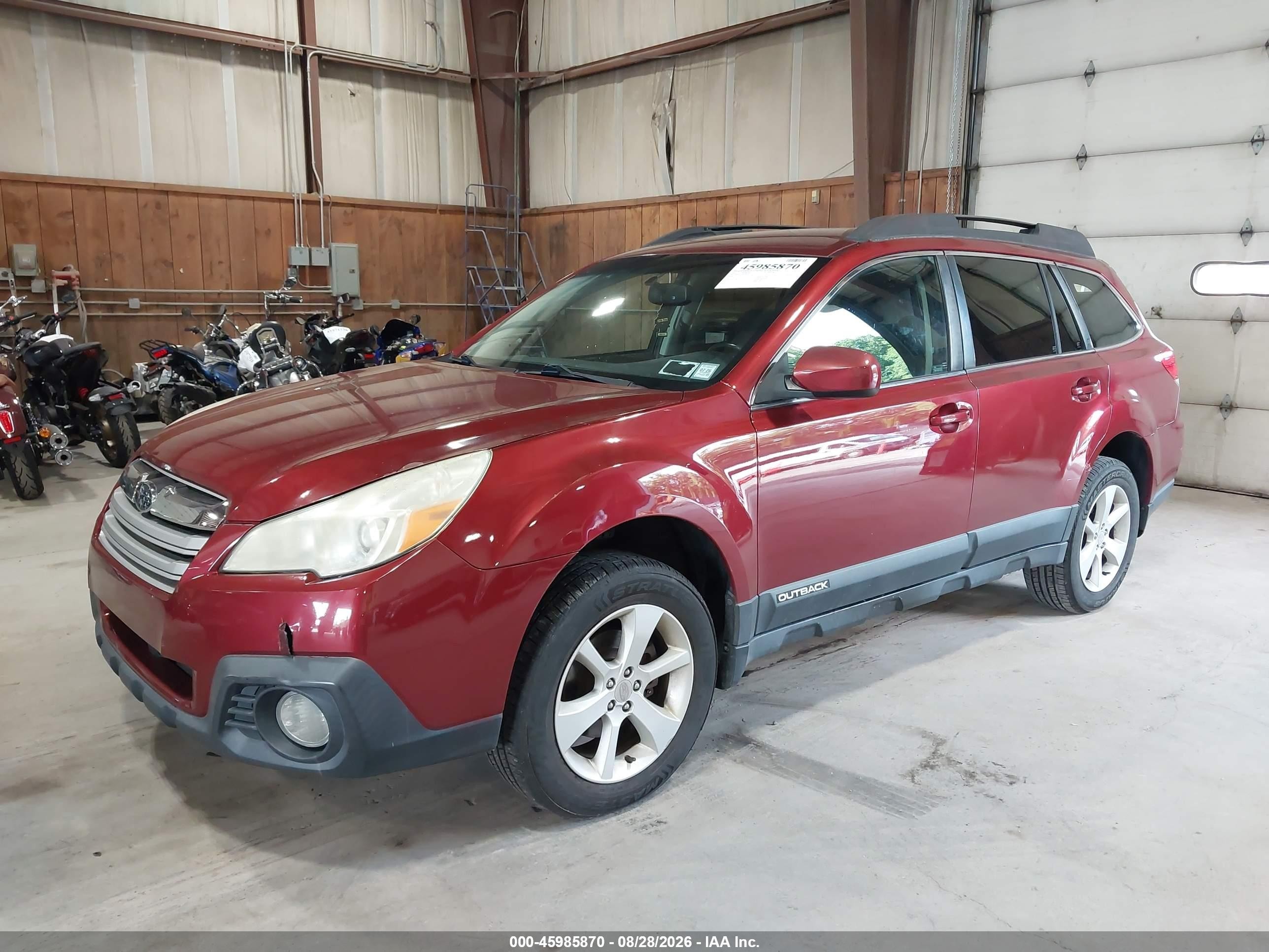 2013 Subaru Outback 2.5i Premium Red vin: 4S4BRCCCXD3286297