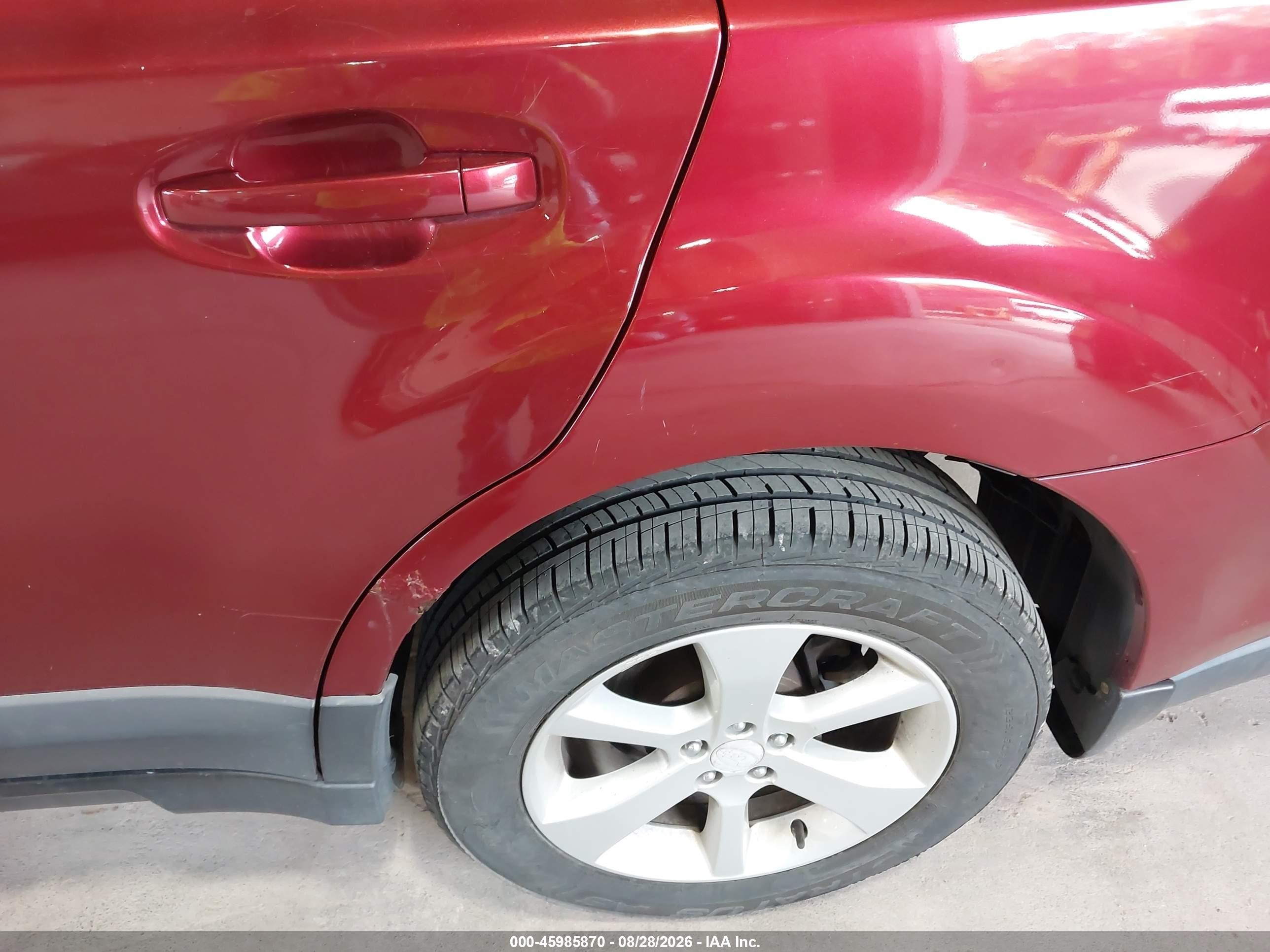 2013 Subaru Outback 2.5i Premium Red vin: 4S4BRCCCXD3286297
