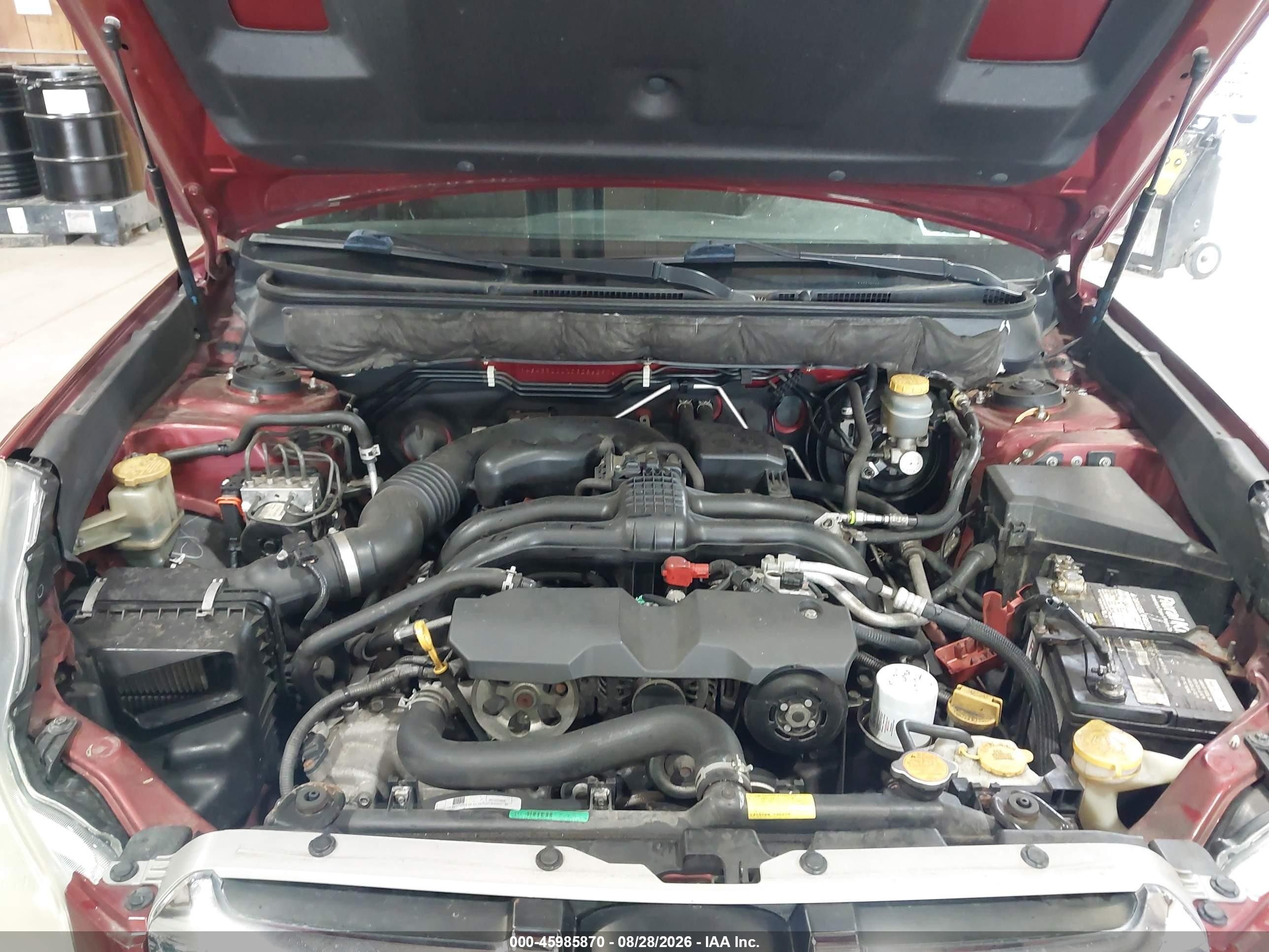 2013 Subaru Outback 2.5i Premium Red vin: 4S4BRCCCXD3286297