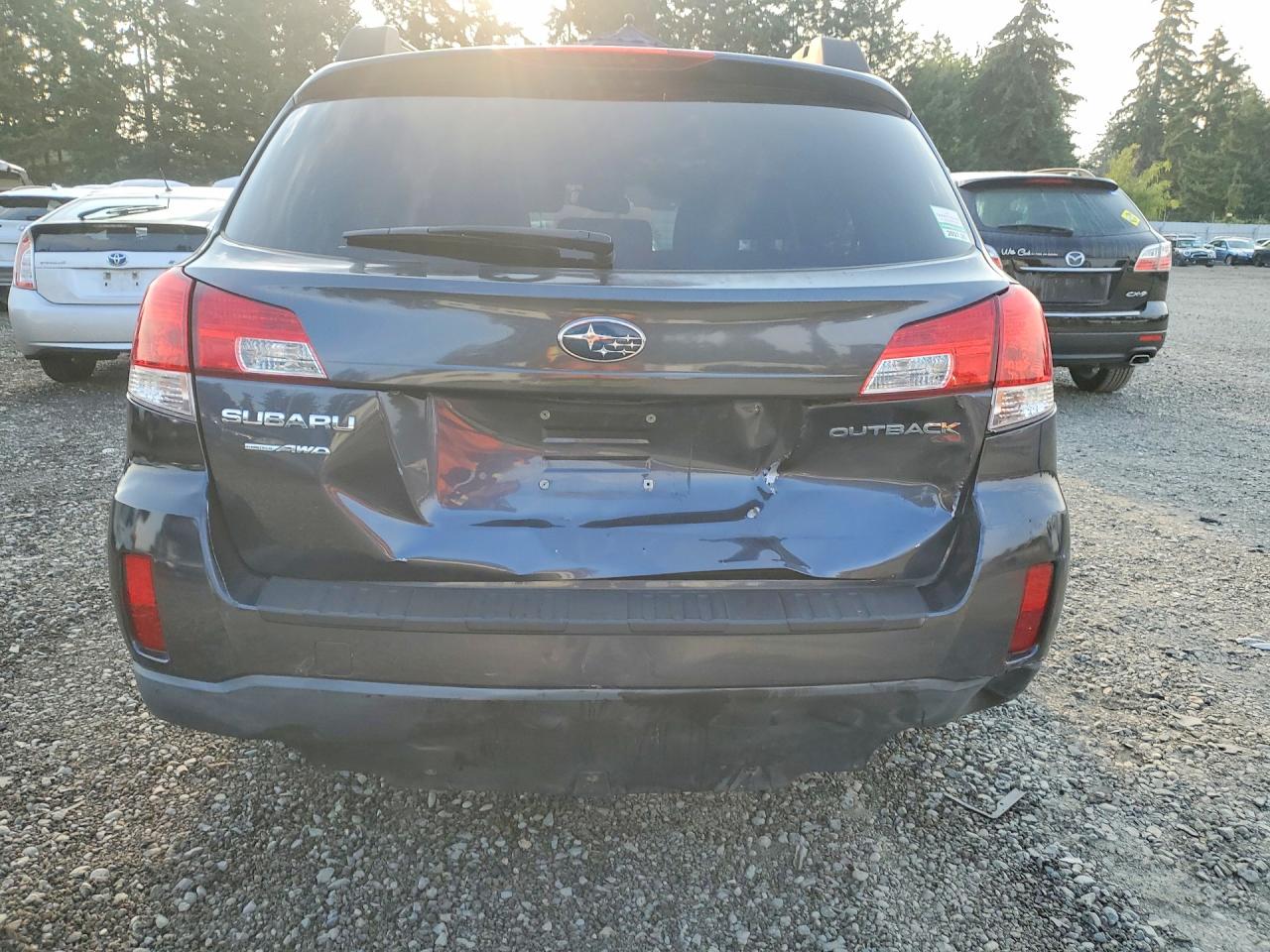 2013 Subaru Outback 2.5i Premium Gray vin: 4S4BRCCCXD3302546