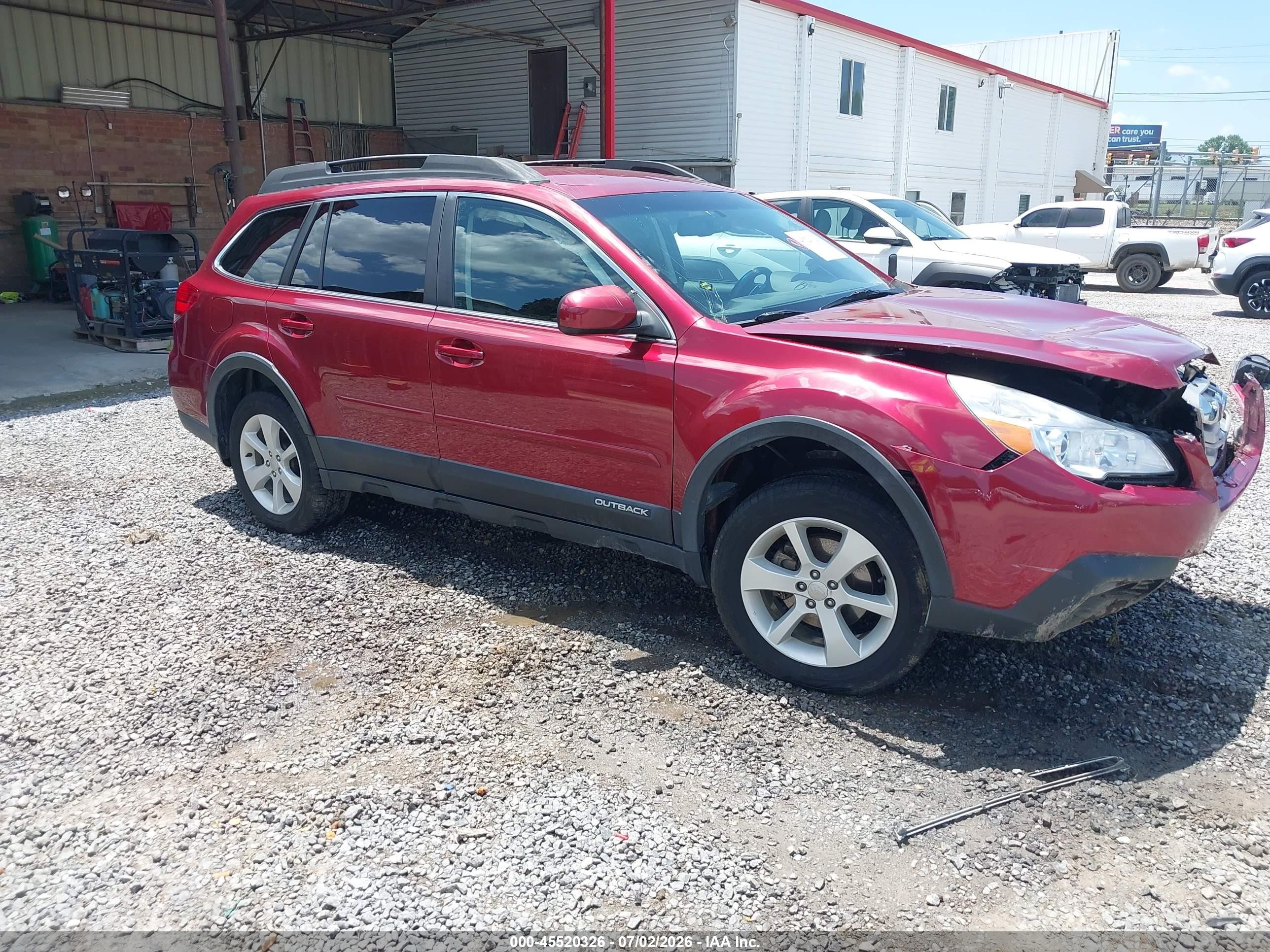 2014 Subaru Outback 2.5i Premium Maroon vin: 4S4BRCCCXE3263930