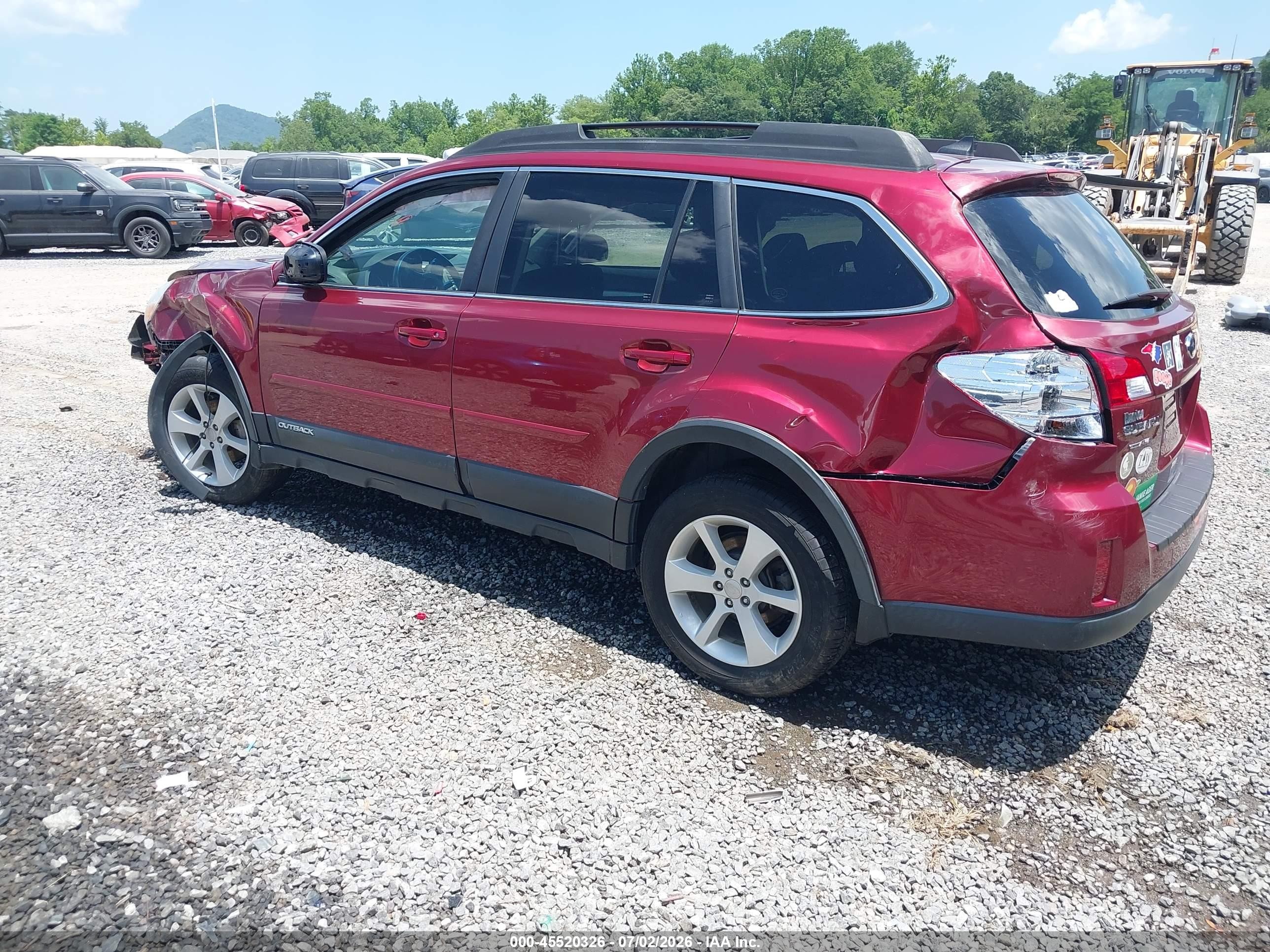 2014 Subaru Outback 2.5i Premium Темно-бордовый vin: 4S4BRCCCXE3263930