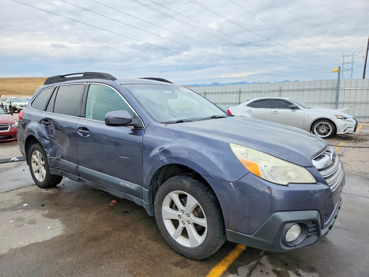 2014 Subaru Outback 2.5i Premium Gray vin: 4S4BRCCCXE3291856