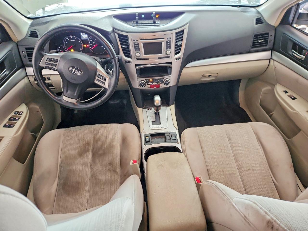 2014 Subaru Outback 2.5i Premium White vin: 4S4BRCDC1E3295003