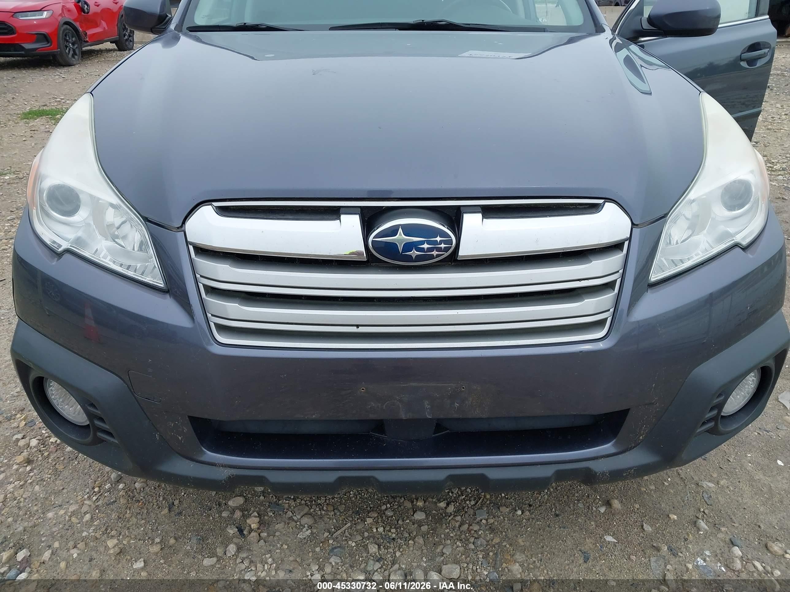2014 Subaru Outback 2.5i Premium Gray vin: 4S4BRCDC3E3218682