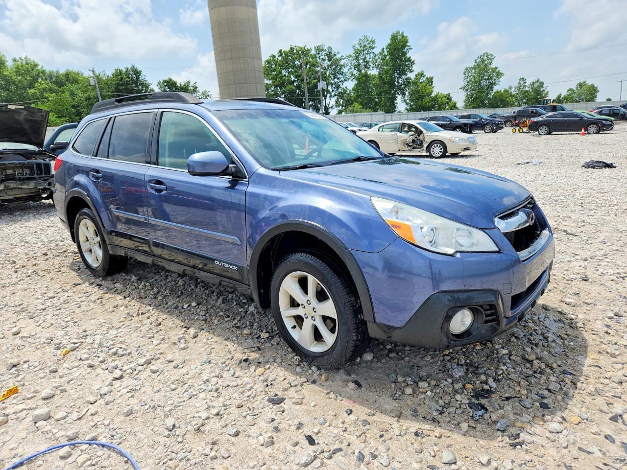 2014 Subaru Outback 2.5i Premium Turquoise vin: 4S4BRCDC6E3278519