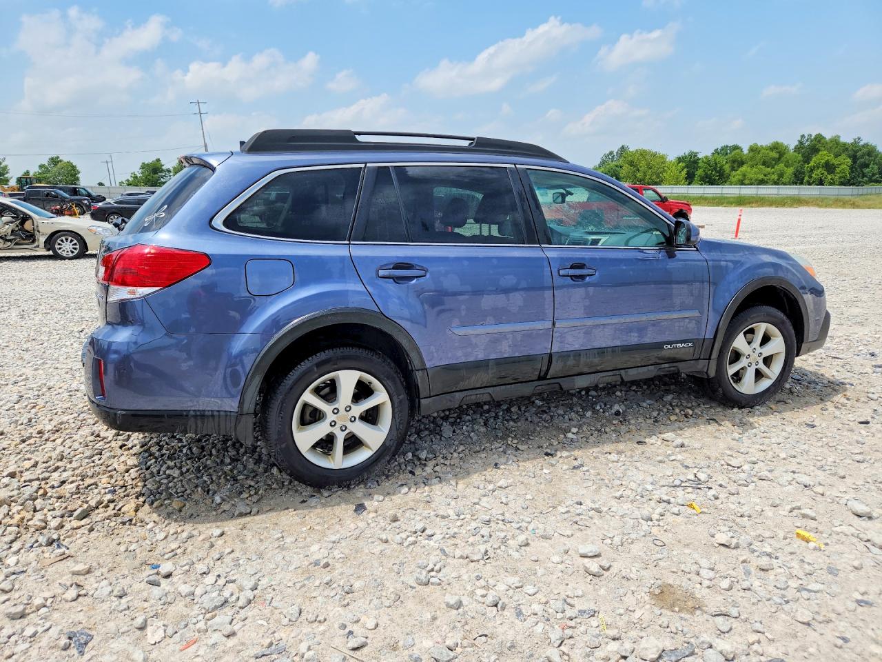2014 Subaru Outback 2.5i Premium Turquoise vin: 4S4BRCDC6E3278519