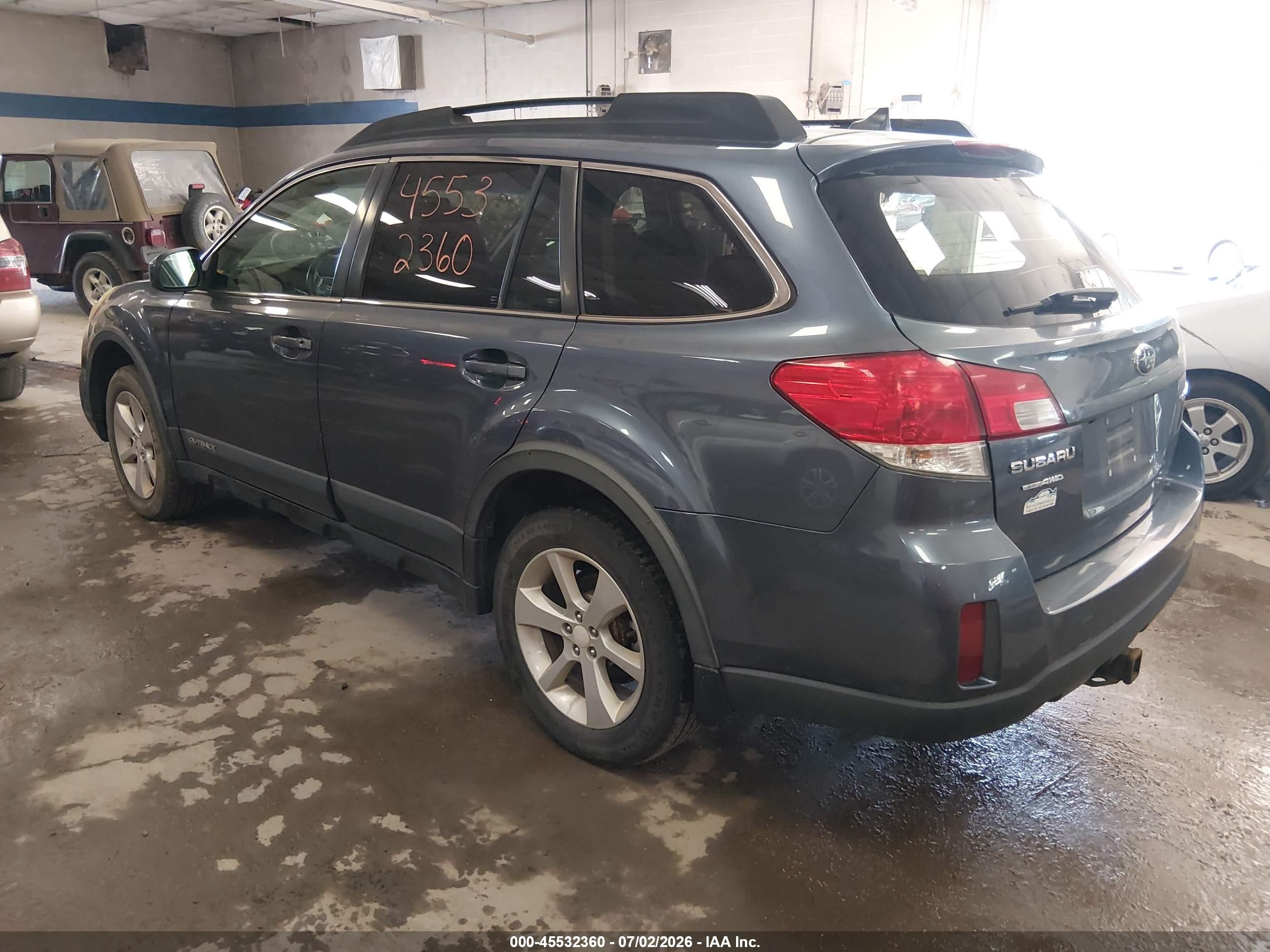 2014 Subaru Outback 2.5i Premium Blue vin: 4S4BRCEC0E3294875