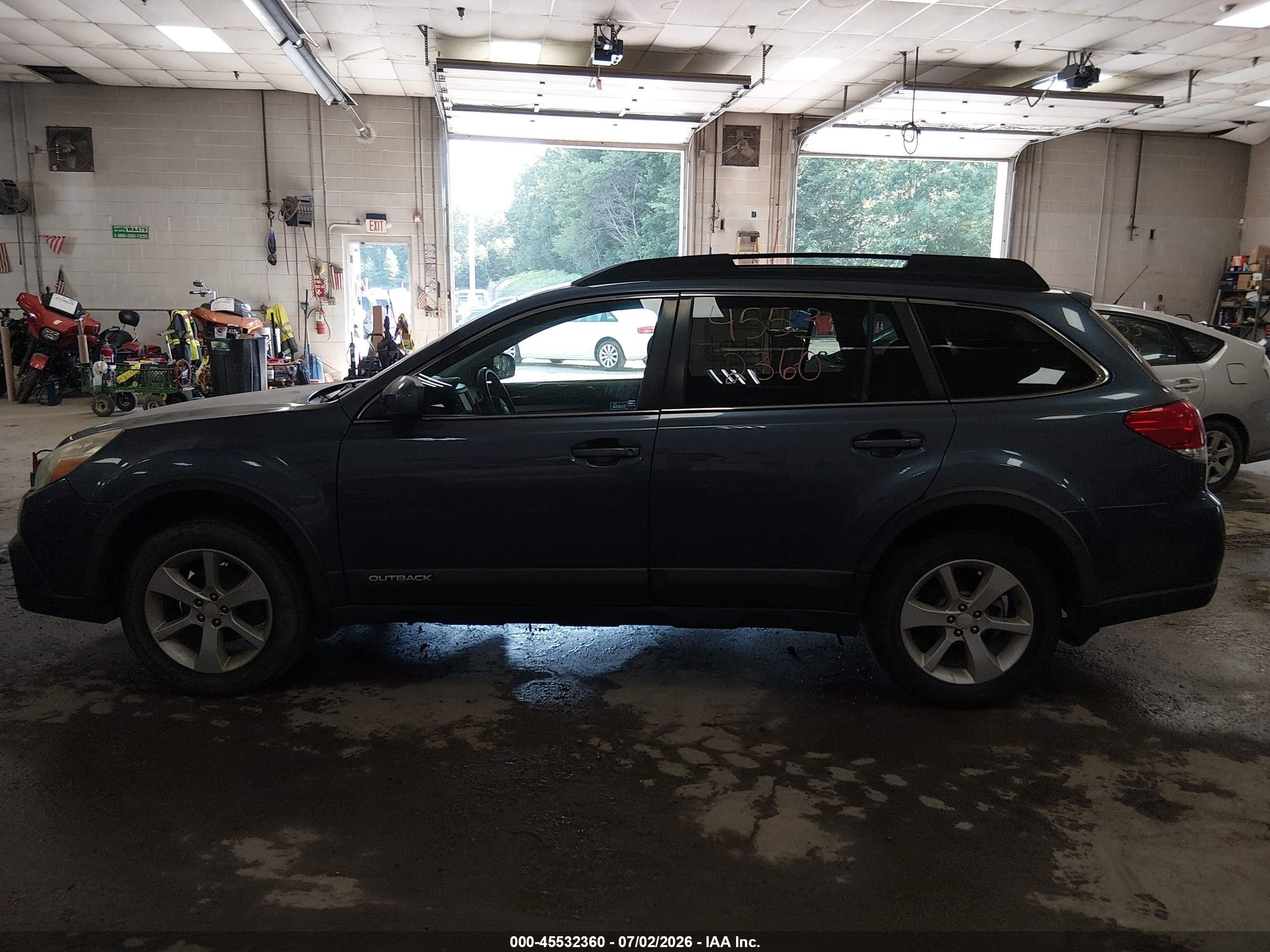 2014 Subaru Outback 2.5i Premium Blue vin: 4S4BRCEC0E3294875