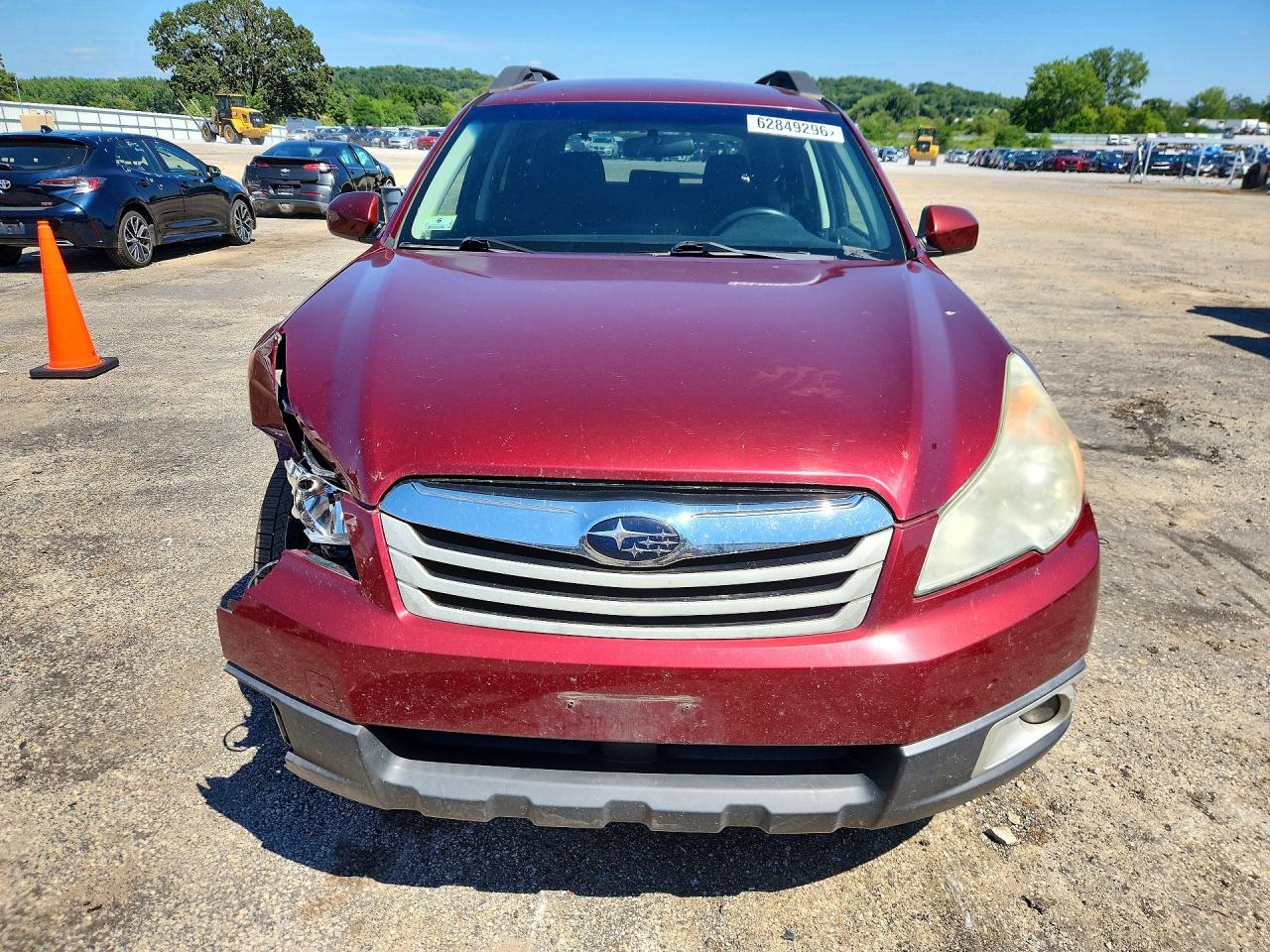 2012 Subaru Outback 2.5i Premium Maroon vin: 4S4BRCFC2C1220445