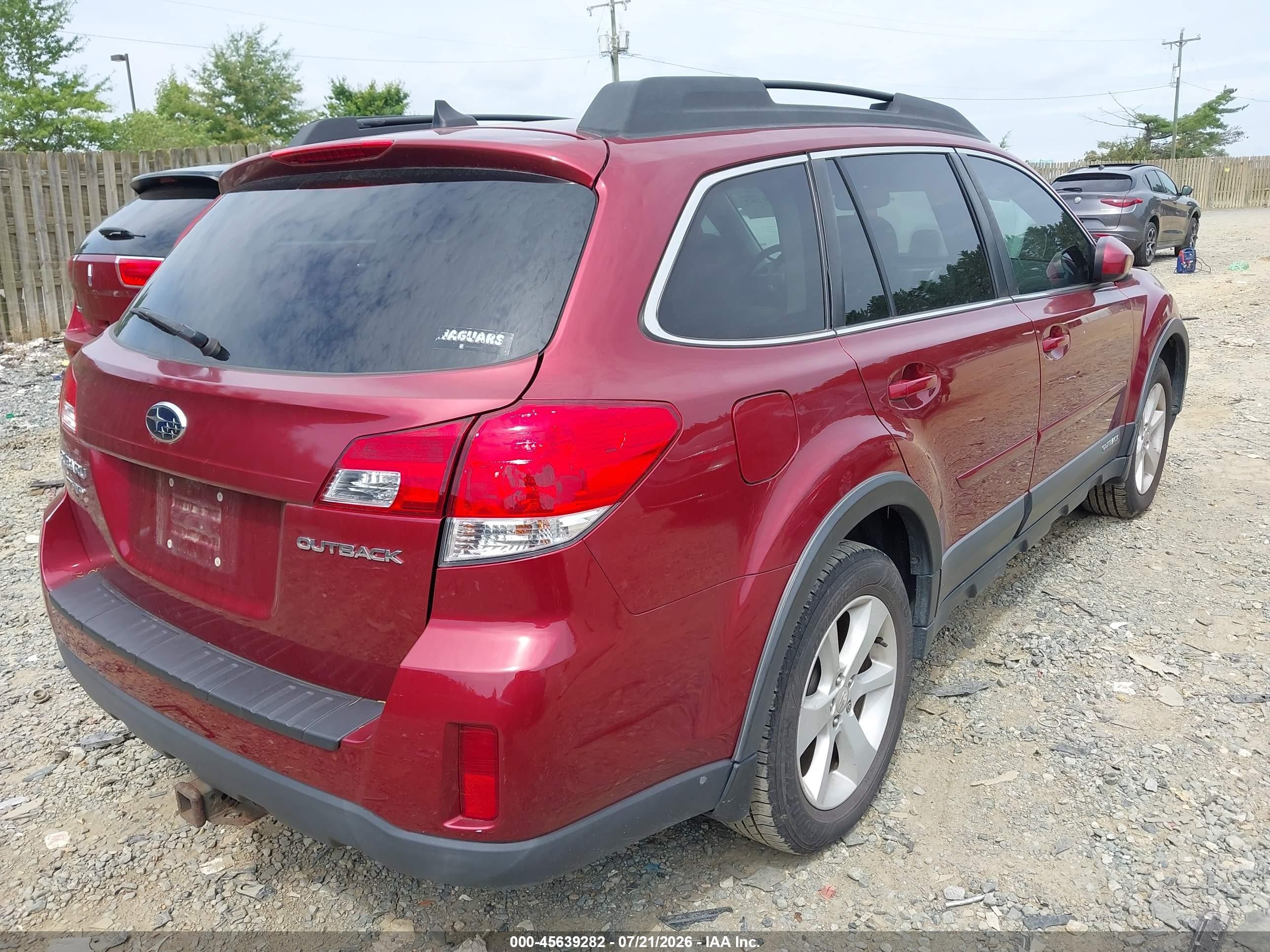 2014 Subaru Outback 2.5i Premium Burgundy vin: 4S4BRCFC3E3276532