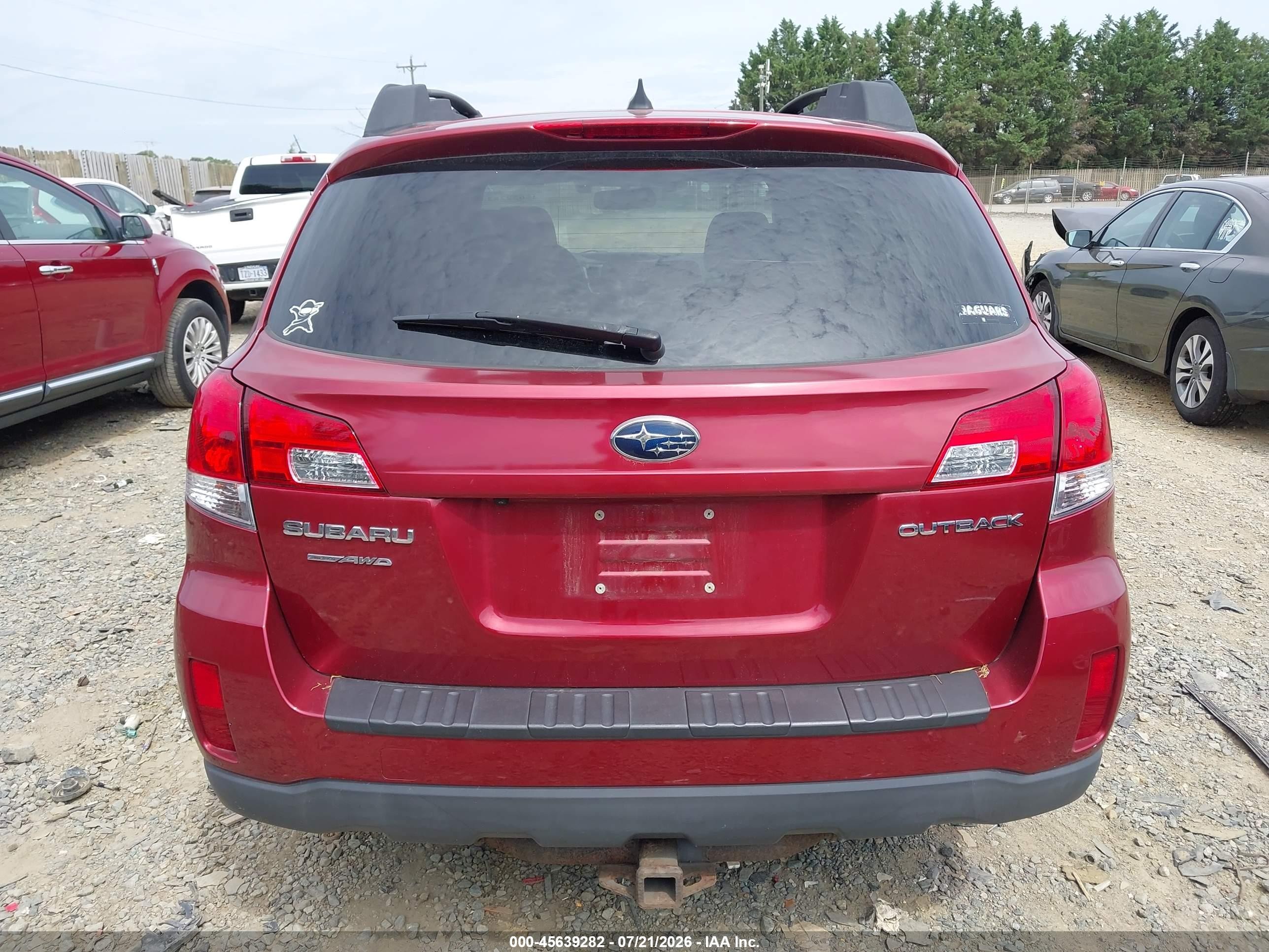 2014 Subaru Outback 2.5i Premium Burgundy vin: 4S4BRCFC3E3276532
