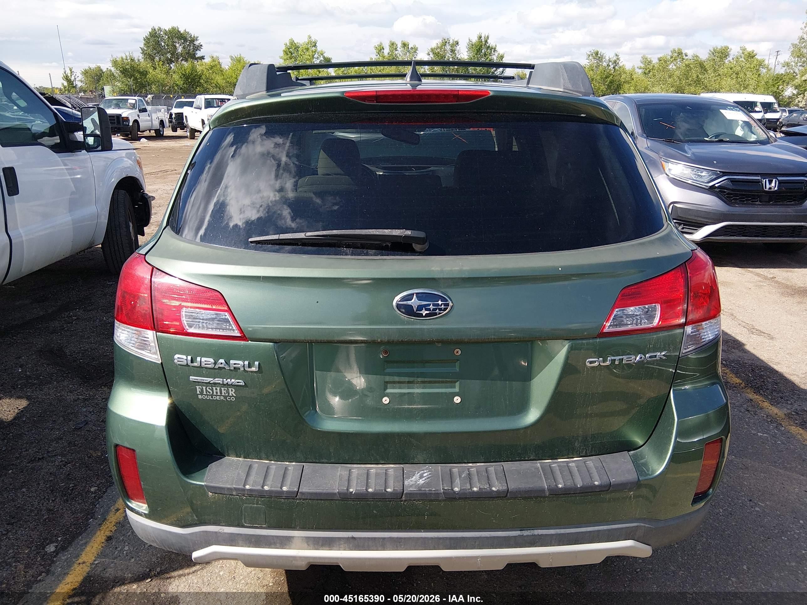 2012 Subaru Outback 2.5i Premium Green vin: 4S4BRCFC4C3280862