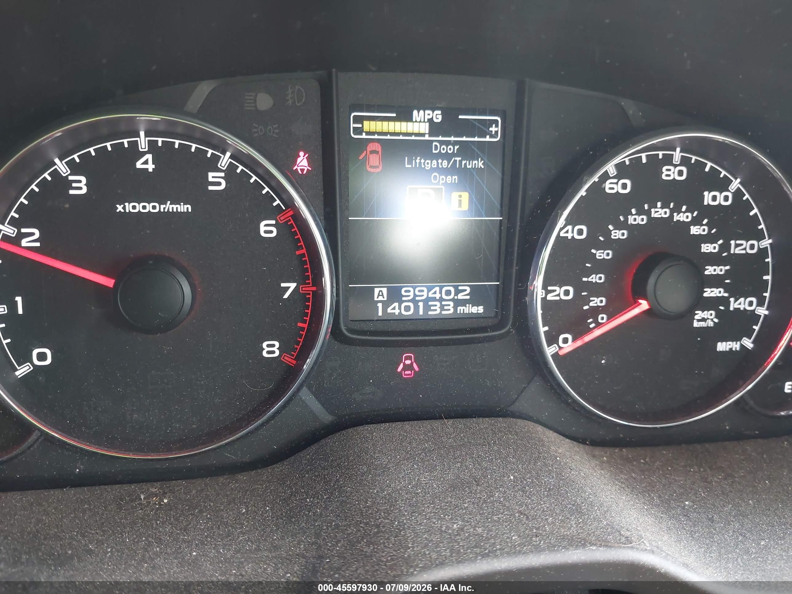 2014 Subaru Outback 2.5i Premium Blue vin: 4S4BRCFCXE3246573