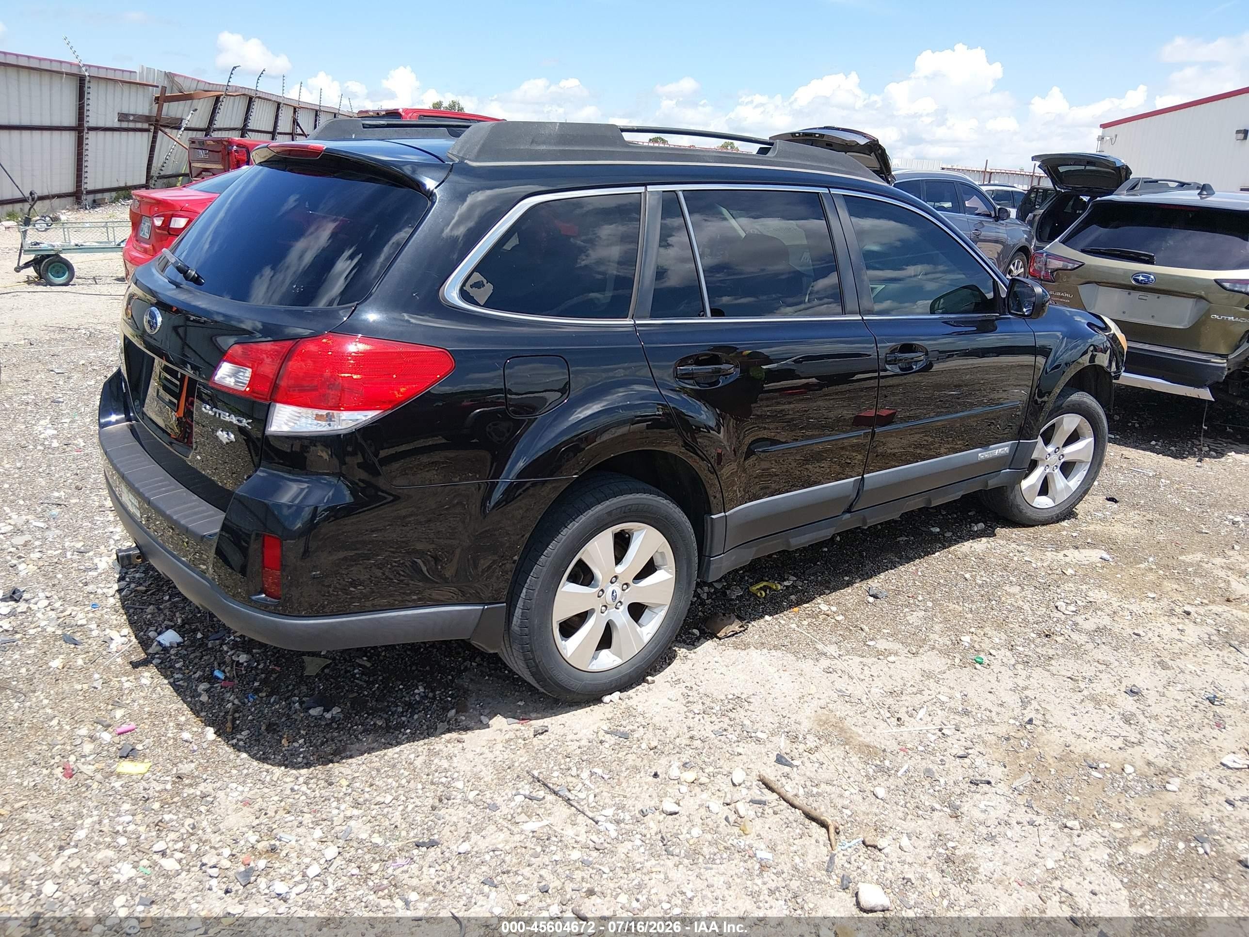 2012 Subaru Outback 2.5i Premium Black vin: 4S4BRCGC1C3233531