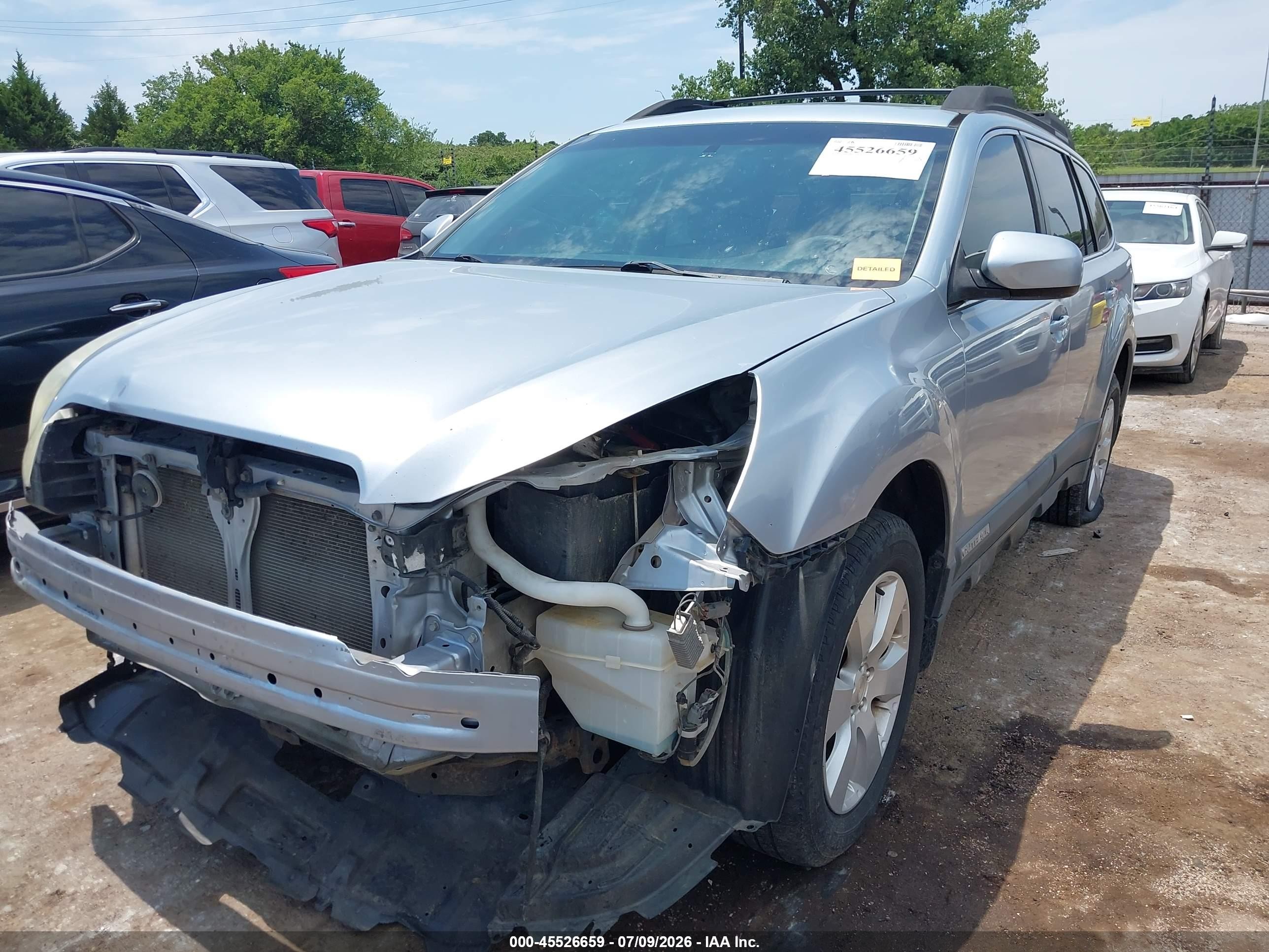 2012 Subaru Outback 2.5i Premium Silver vin: 4S4BRCGC1C3266948