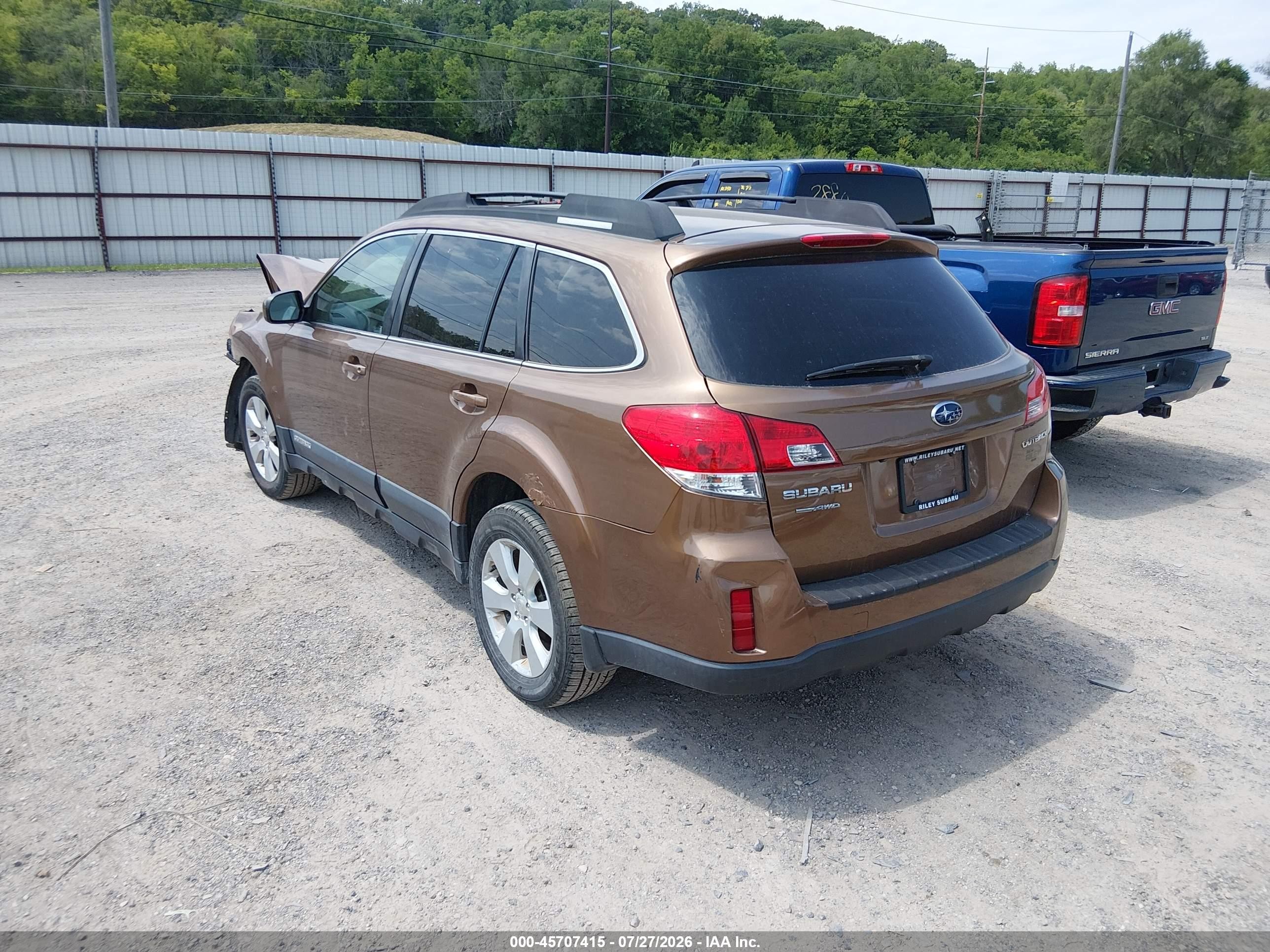 2011 Subaru Outback 2.5i Premium Brown vin: 4S4BRCGC3B3432949