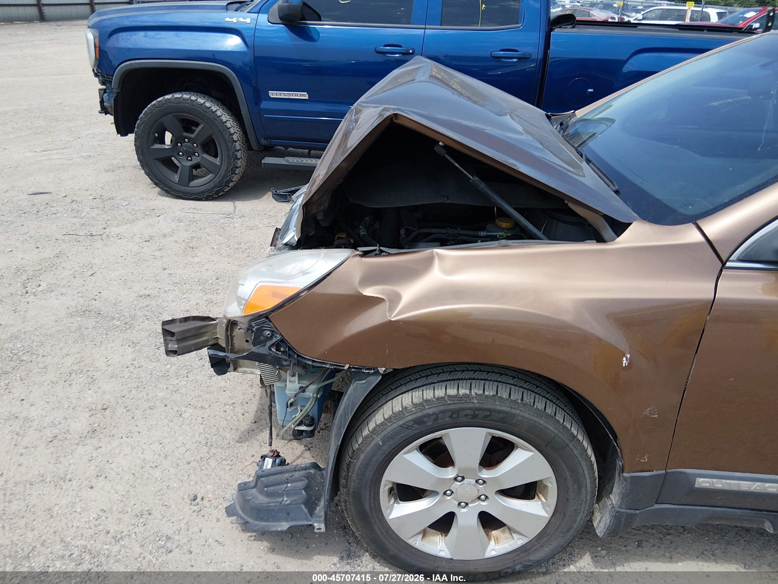 2011 Subaru Outback 2.5i Premium Brown vin: 4S4BRCGC3B3432949