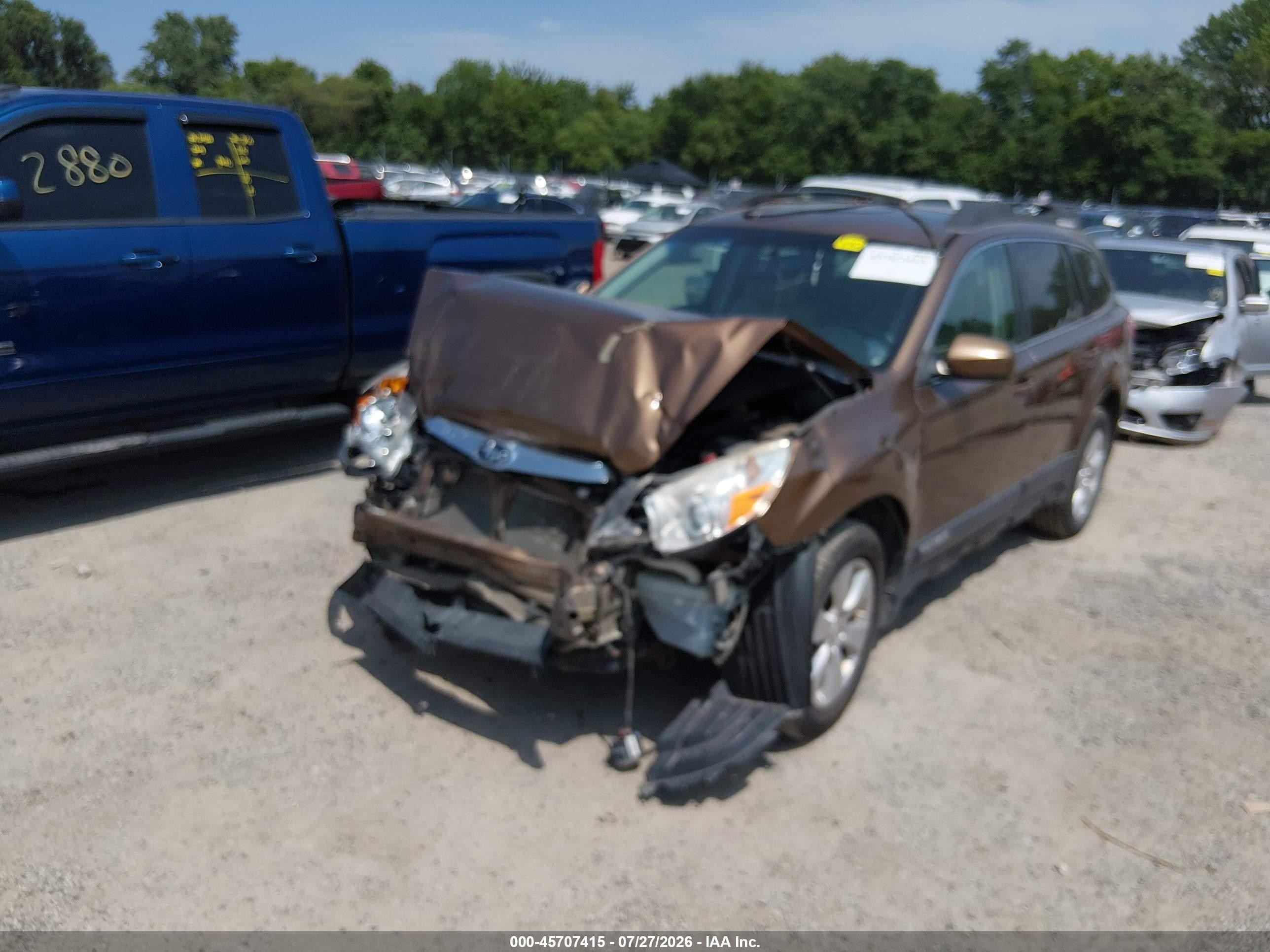 2011 Subaru Outback 2.5i Premium Brown vin: 4S4BRCGC3B3432949