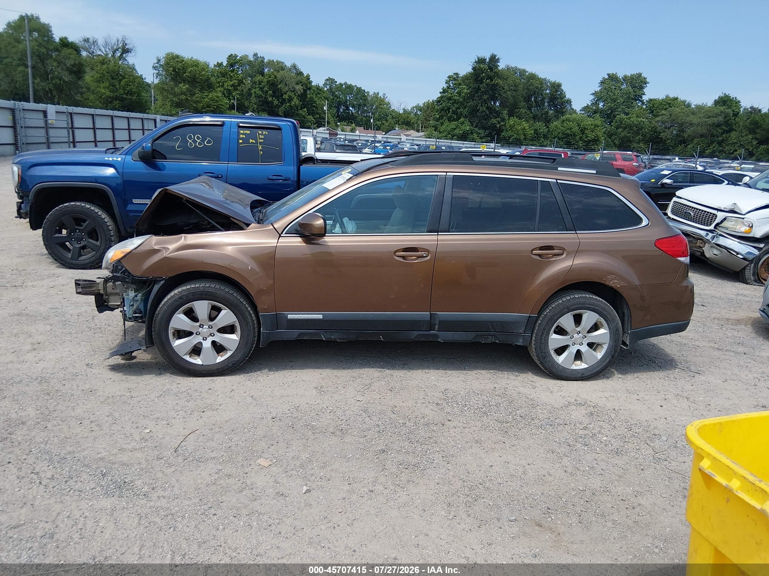 2011 Subaru Outback 2.5i Premium Brown vin: 4S4BRCGC3B3432949