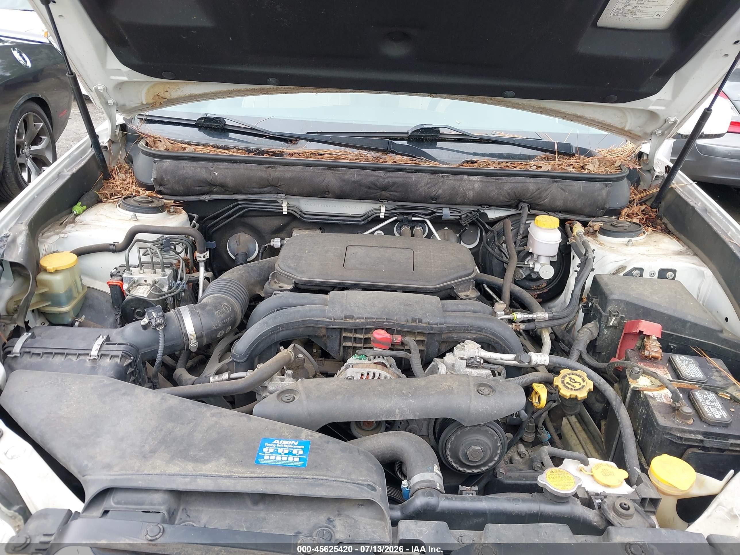 2012 Subaru Outback 2.5i Premium Белый vin: 4S4BRCGC3C3299515