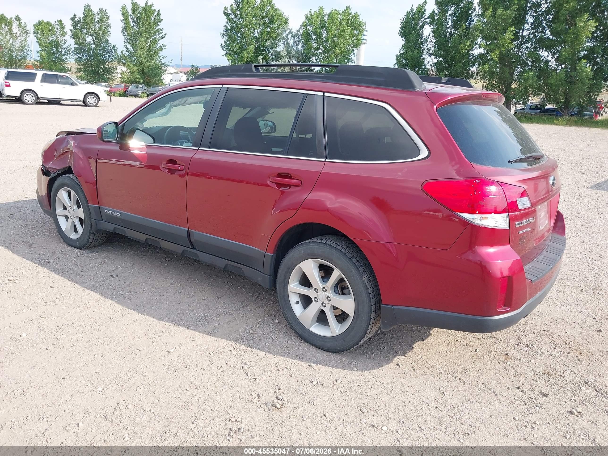 2013 Subaru Outback 2.5i Premium Maroon vin: 4S4BRCGC3D3270193