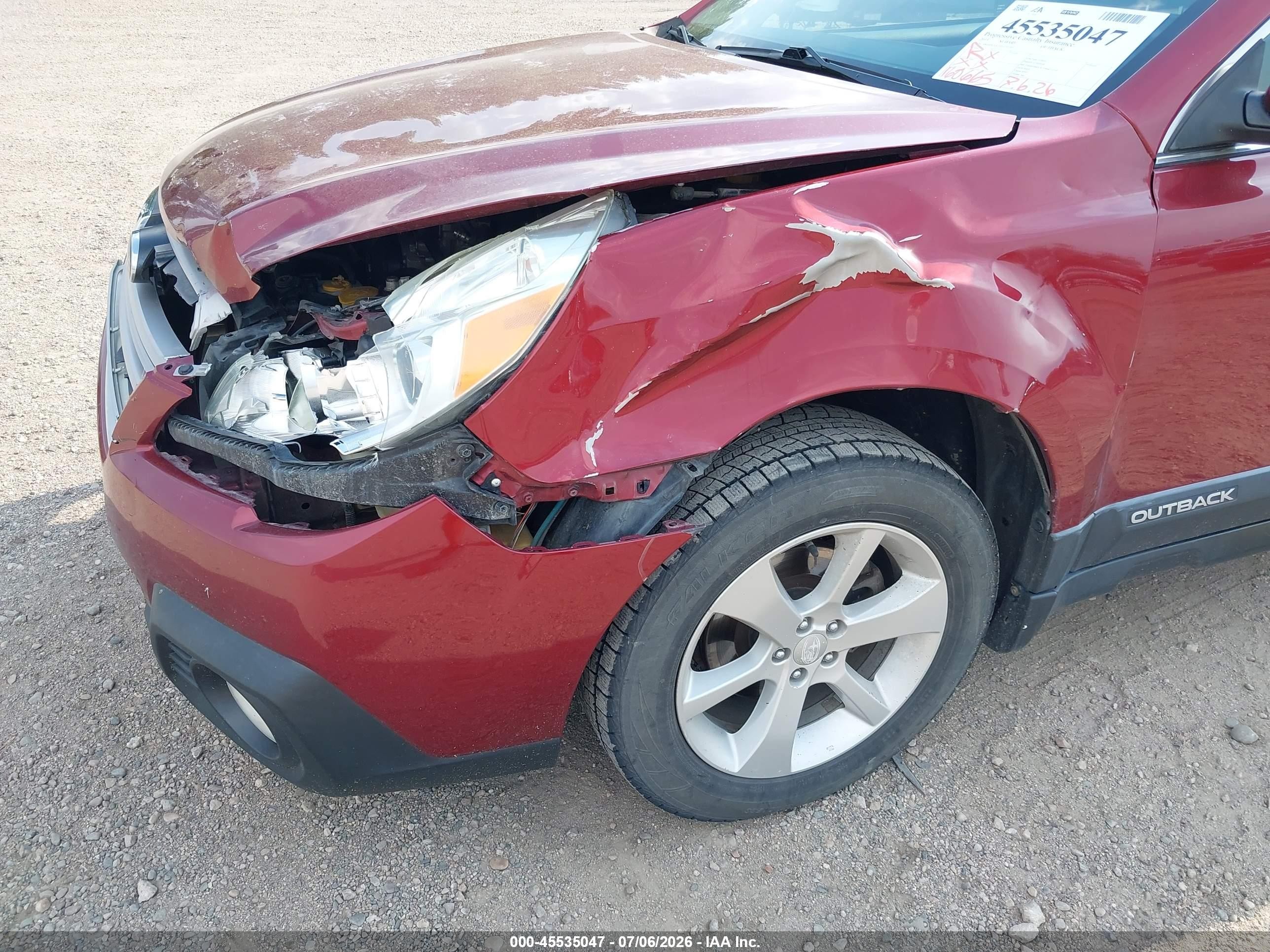 2013 Subaru Outback 2.5i Premium Maroon vin: 4S4BRCGC3D3270193
