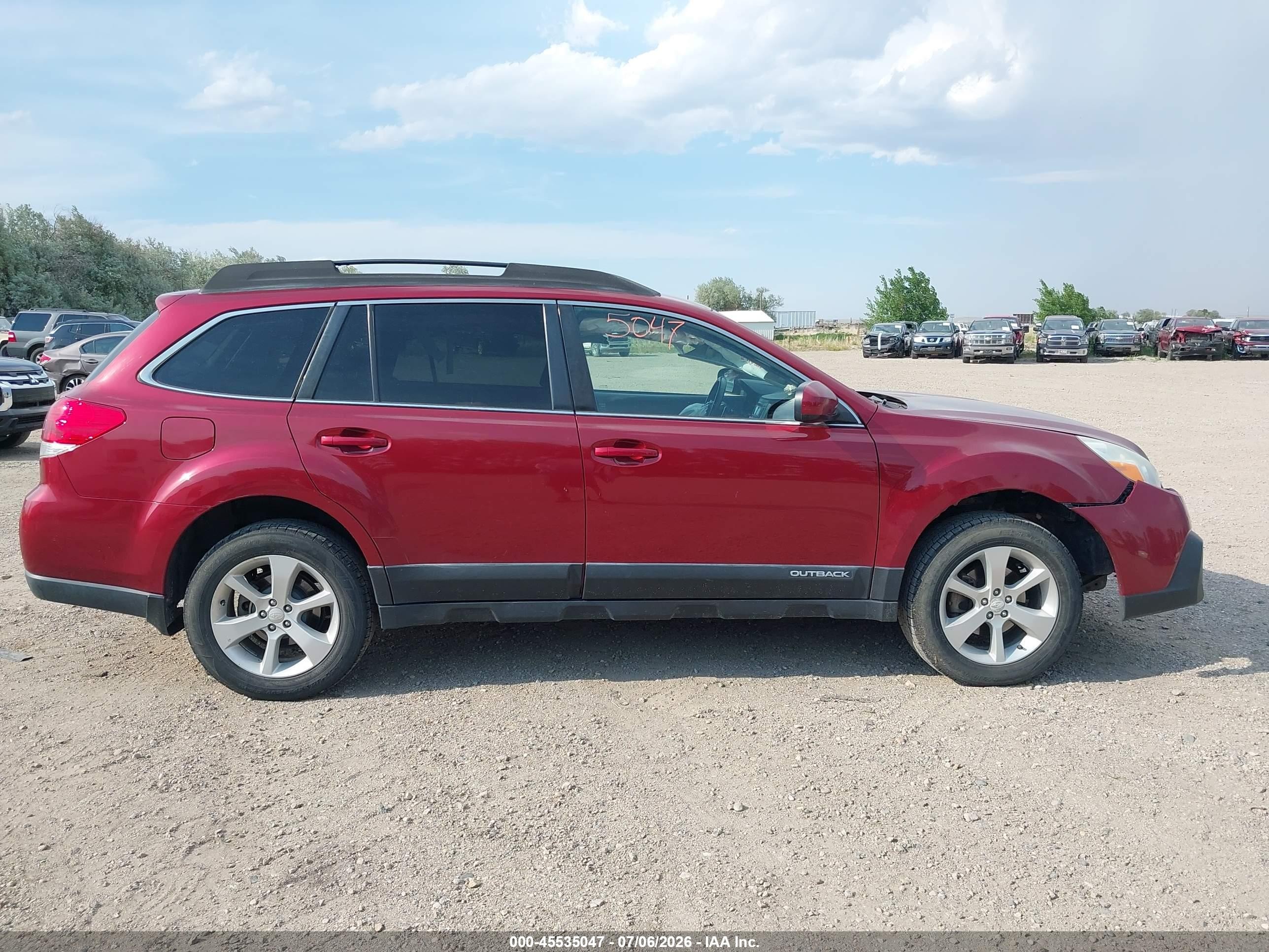 2013 Subaru Outback 2.5i Premium Maroon vin: 4S4BRCGC3D3270193
