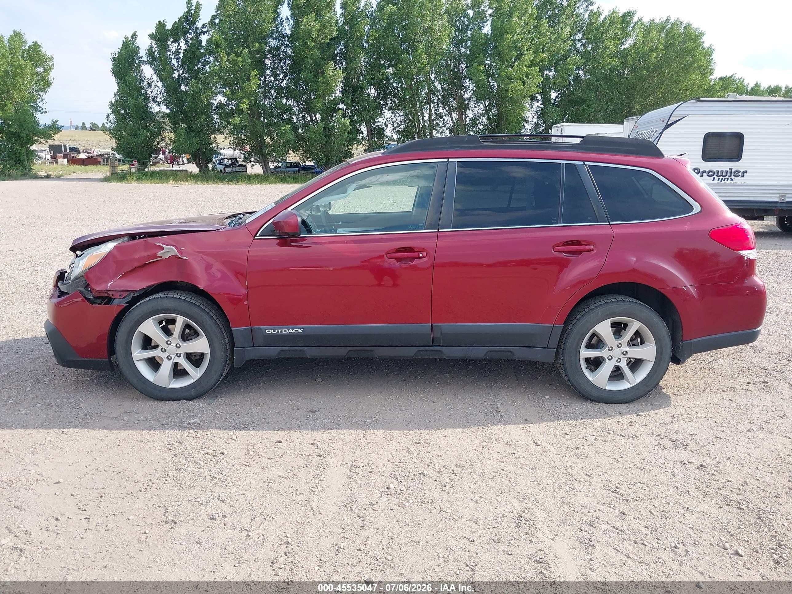 2013 Subaru Outback 2.5i Premium Maroon vin: 4S4BRCGC3D3270193