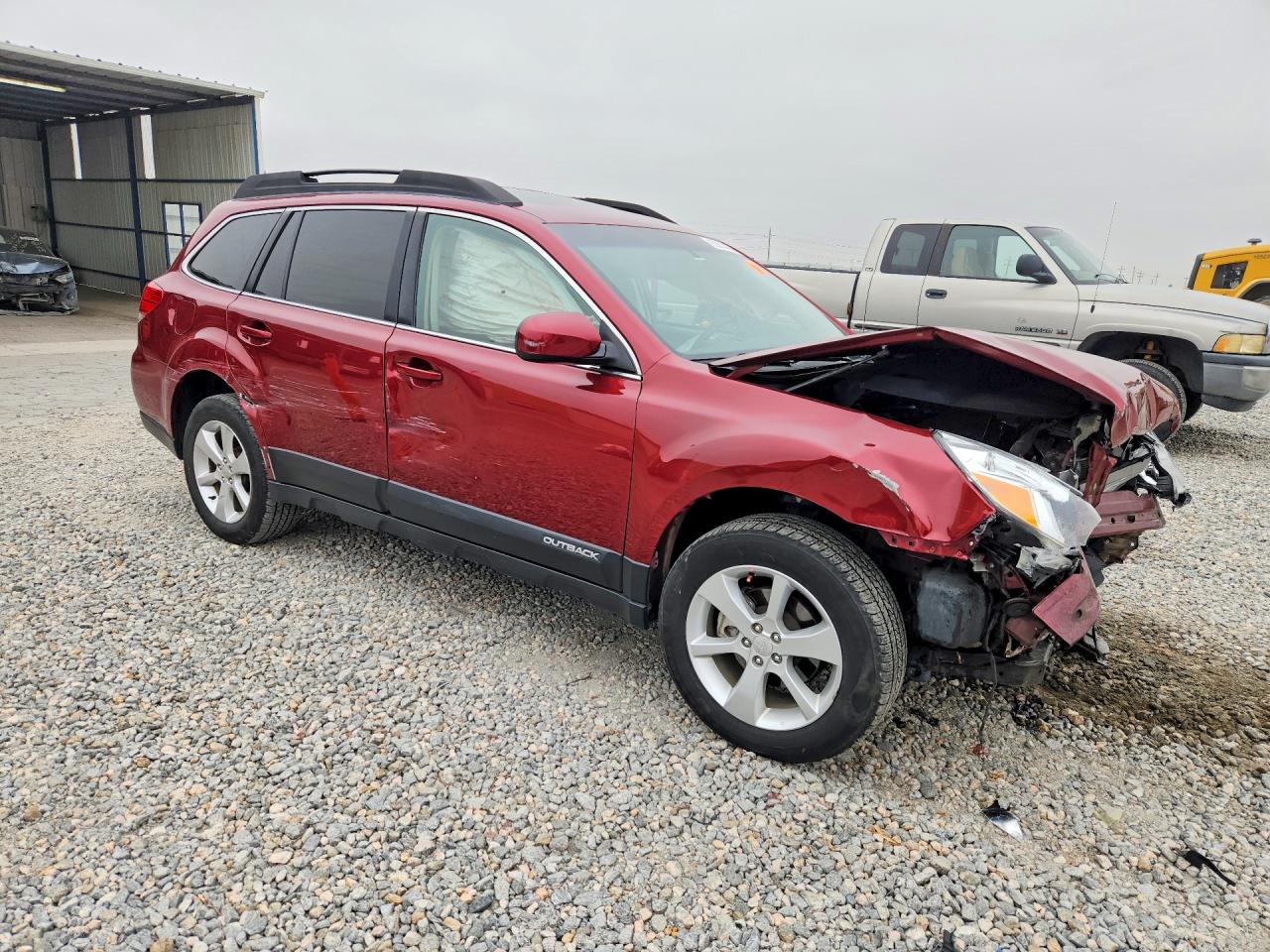 2013 Subaru Outback 2.5i Premium Red vin: 4S4BRCGC3D3271117