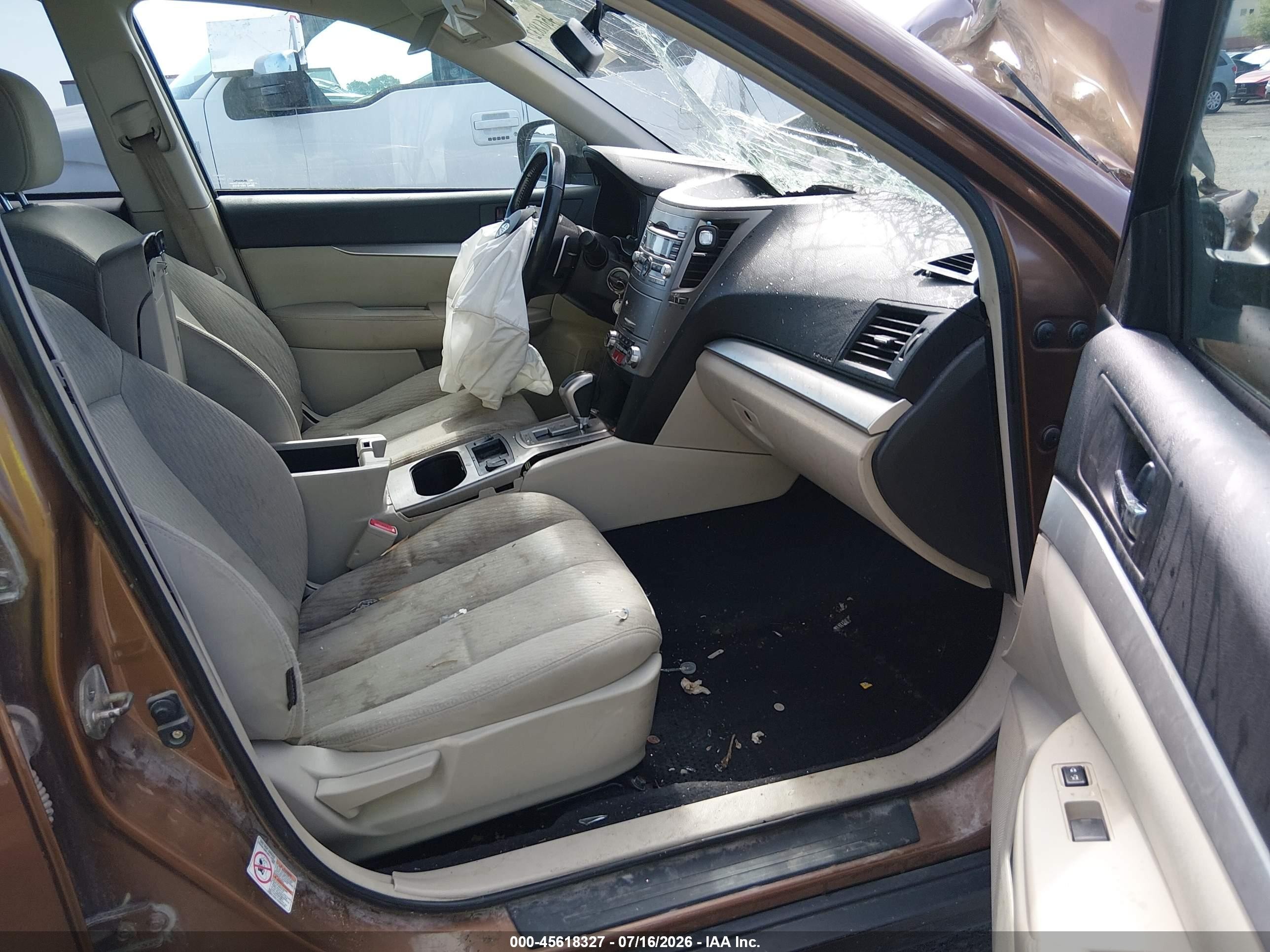 2011 Subaru Outback 2.5i Premium Brown vin: 4S4BRCGC4B3326283