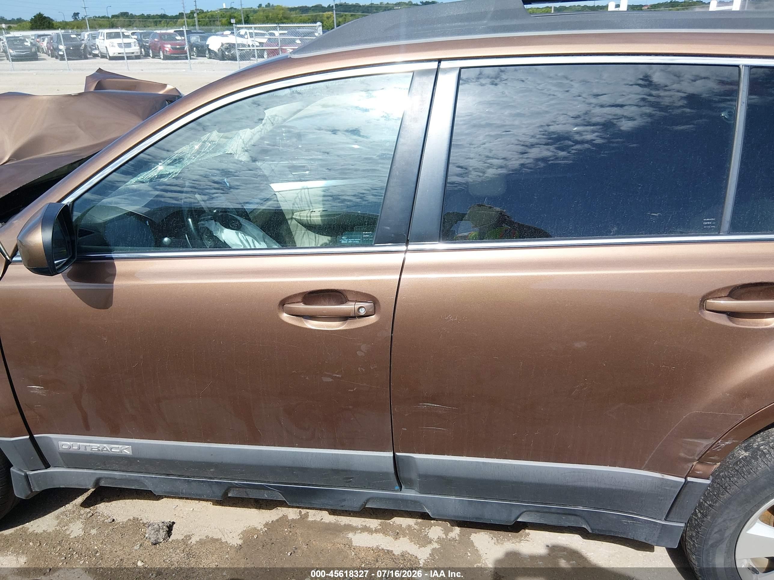 2011 Subaru Outback 2.5i Premium Brown vin: 4S4BRCGC4B3326283