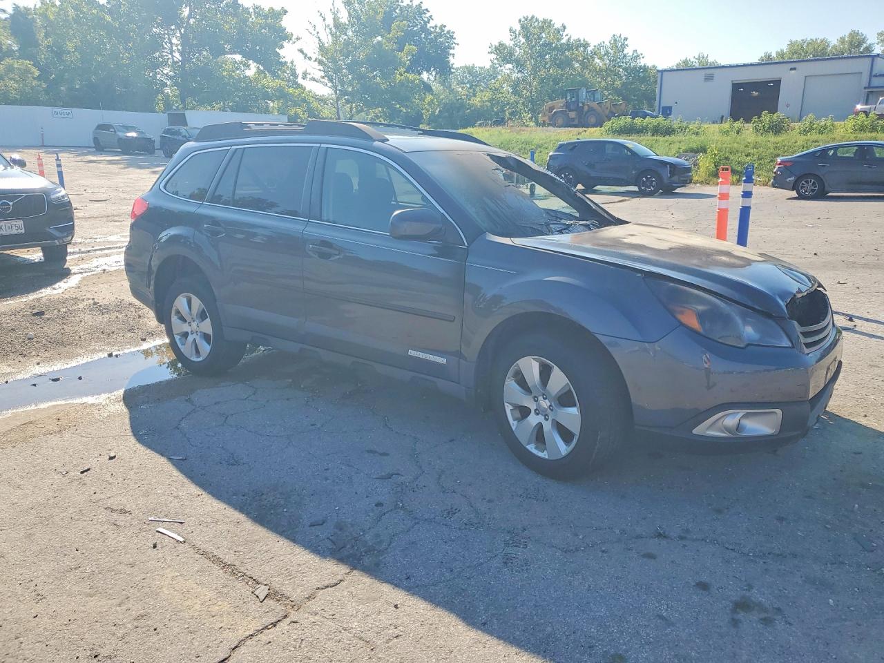 2011 Subaru Outback 2.5i Premium Gray vin: 4S4BRCGC6B3323739